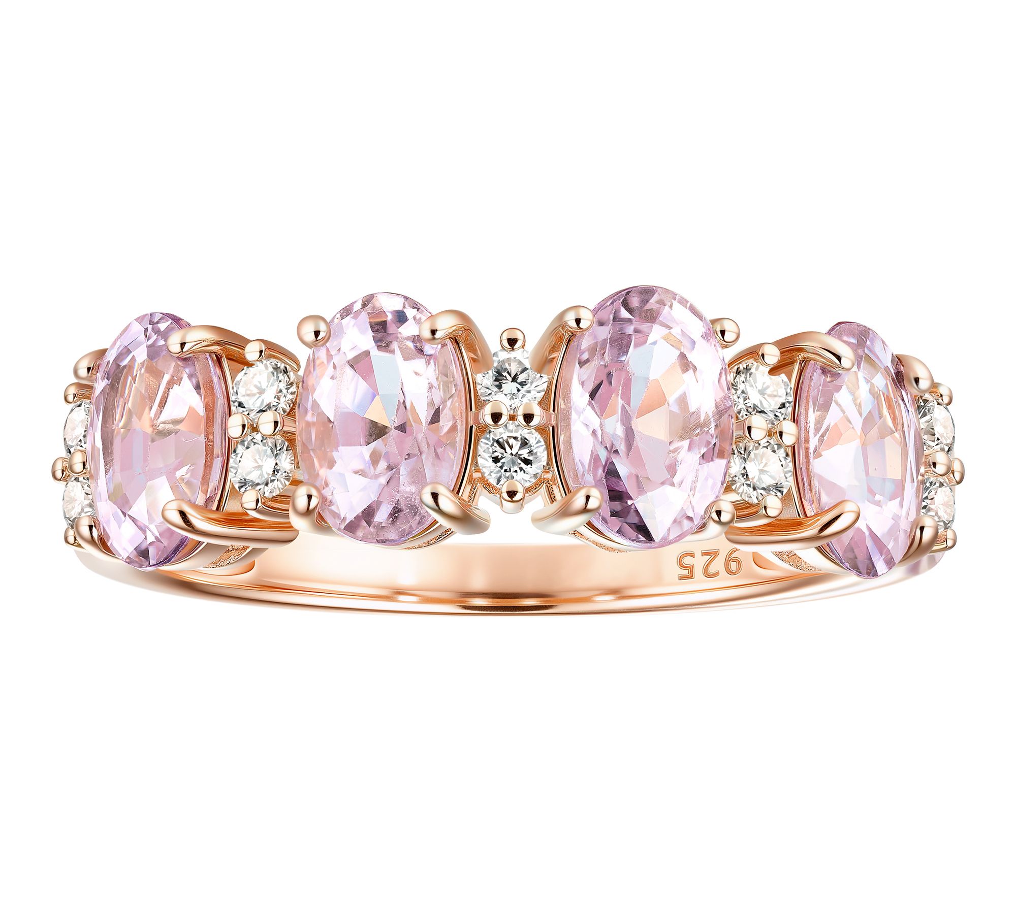 Affinity Gems Oval Cut Multi-Gemstone Band Ring, Sterling