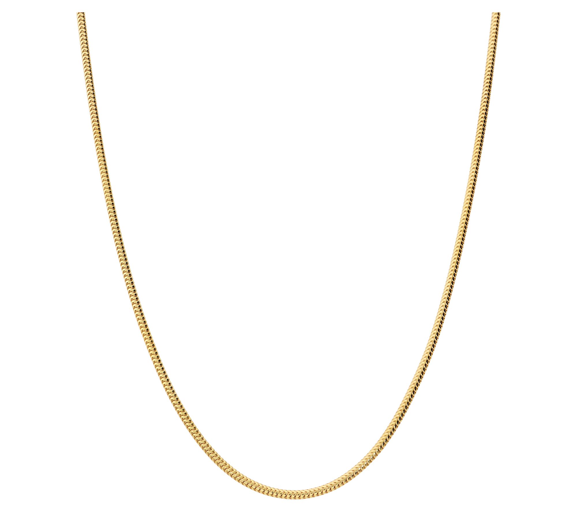 Veronese 18K Clad 18" Snake Chain Necklace