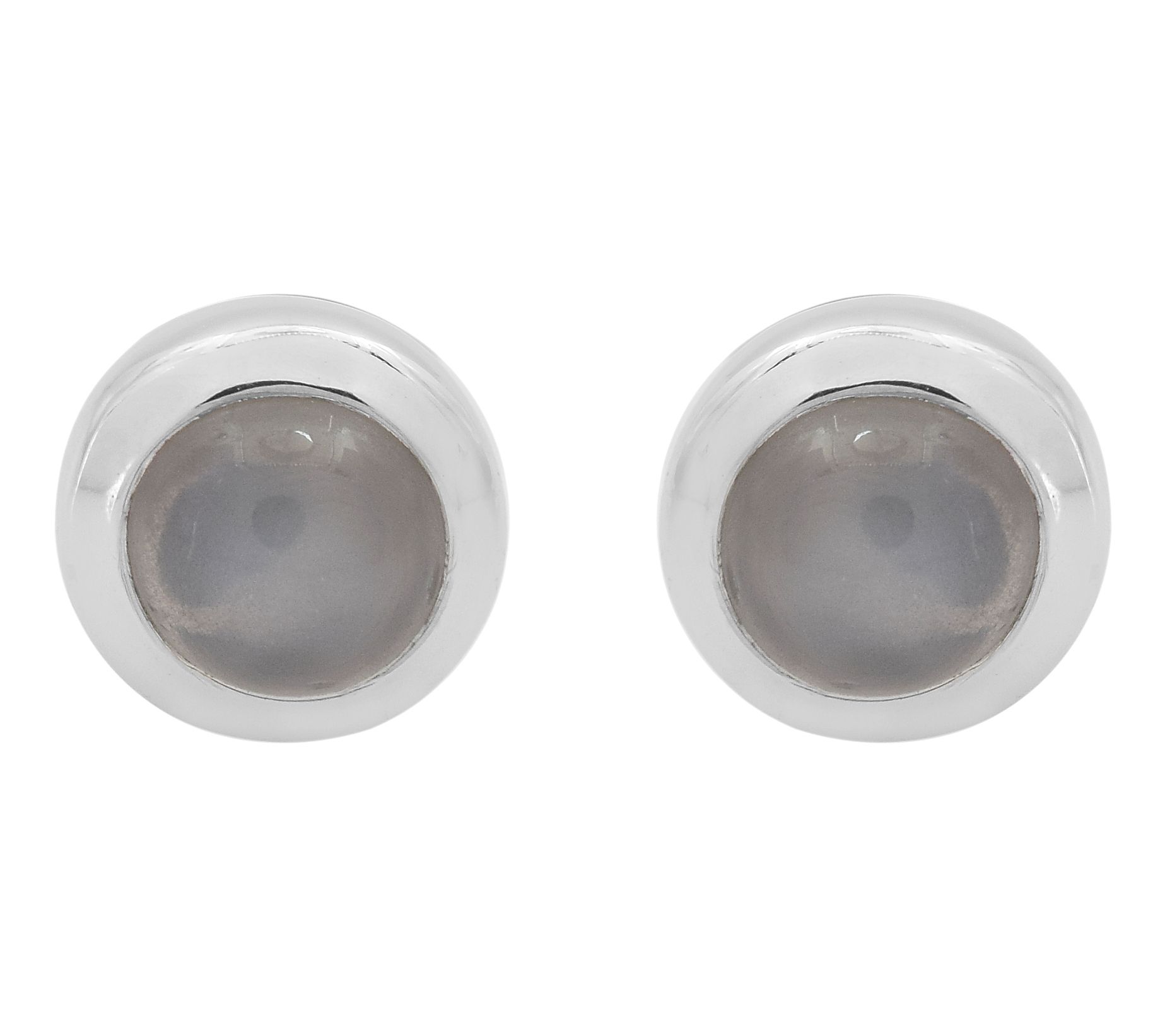 Affinity Gems Round Gemstone Stud Earrings, Sterling Silver