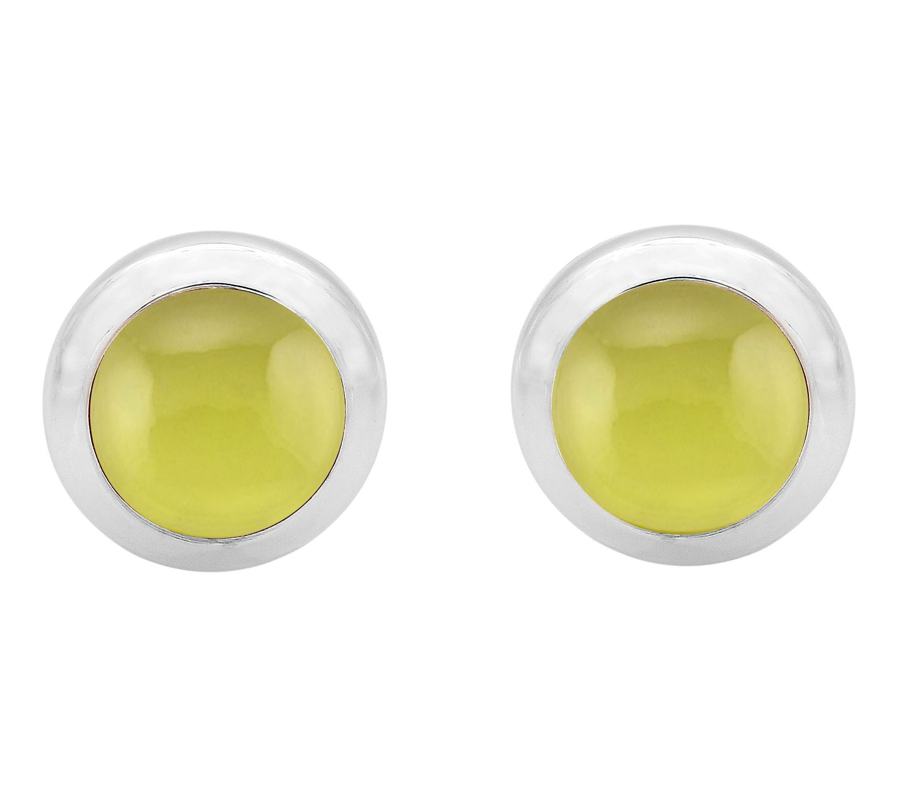 Affinity Gems Round Gemstone Stud Earrings, Sterling Silver