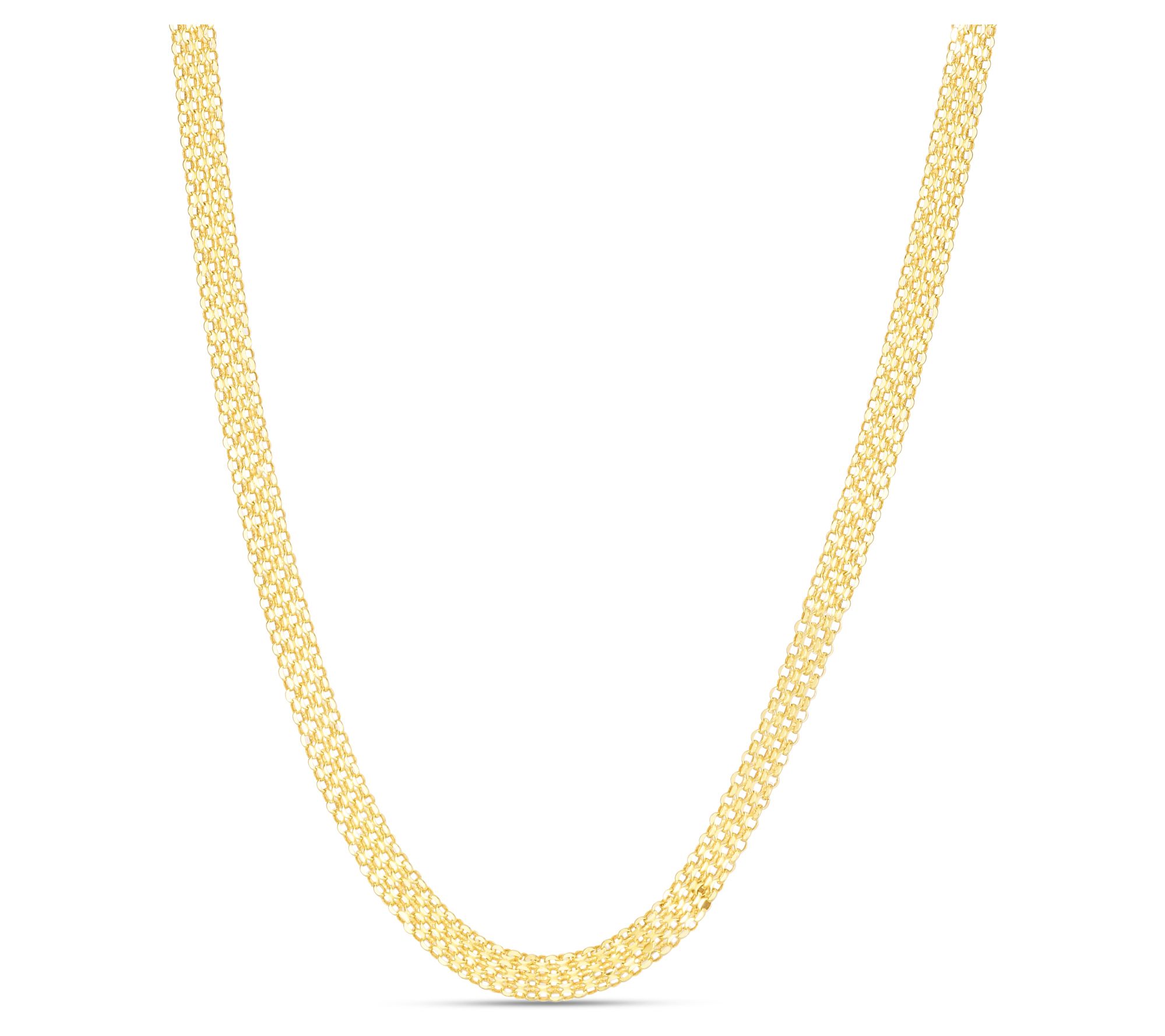 Bismark Chain 16" Necklace, 14K Gold
