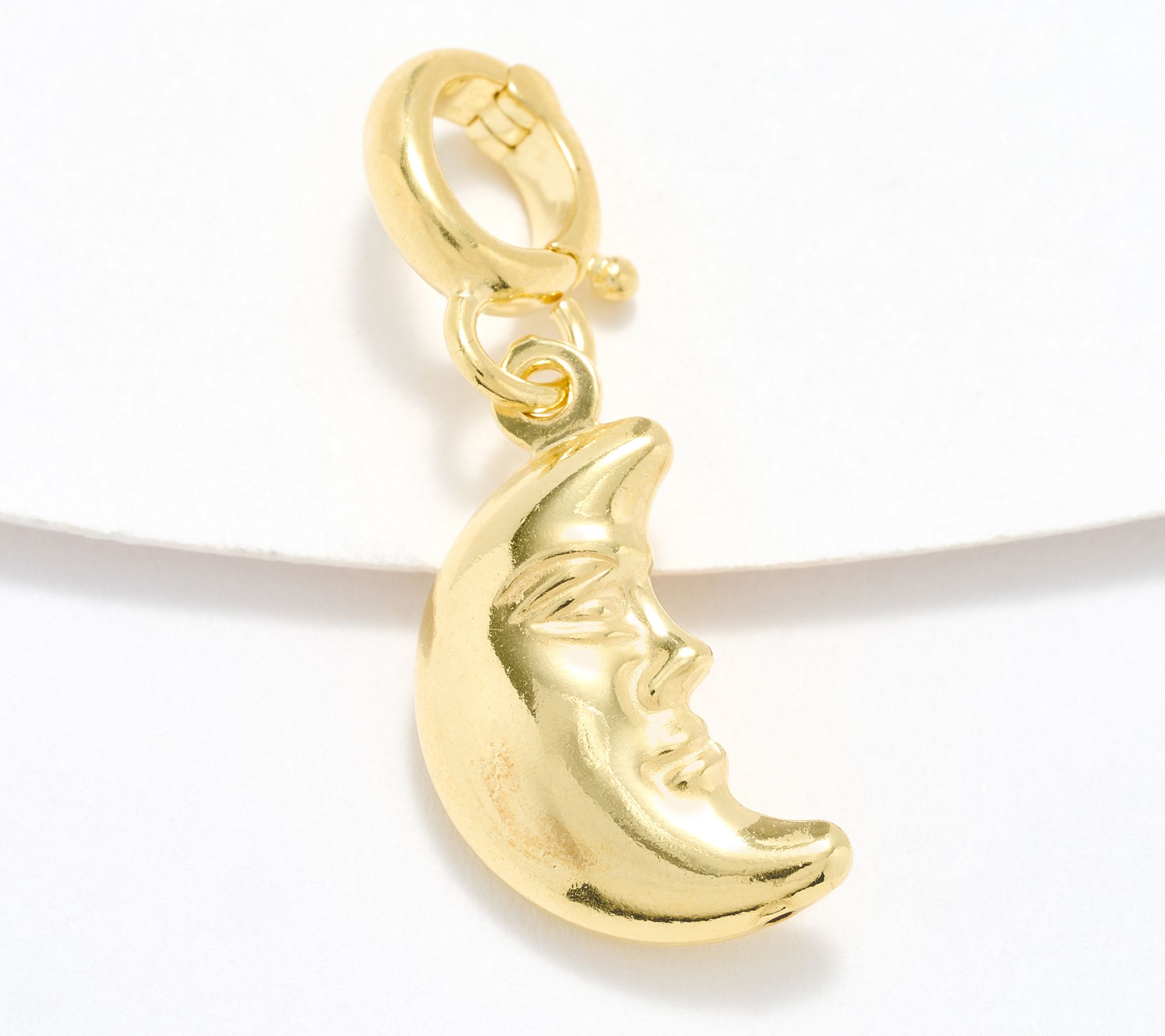 "As Is" UltraFine 950 Silver Motif Enhancer Charm, 18K Plated