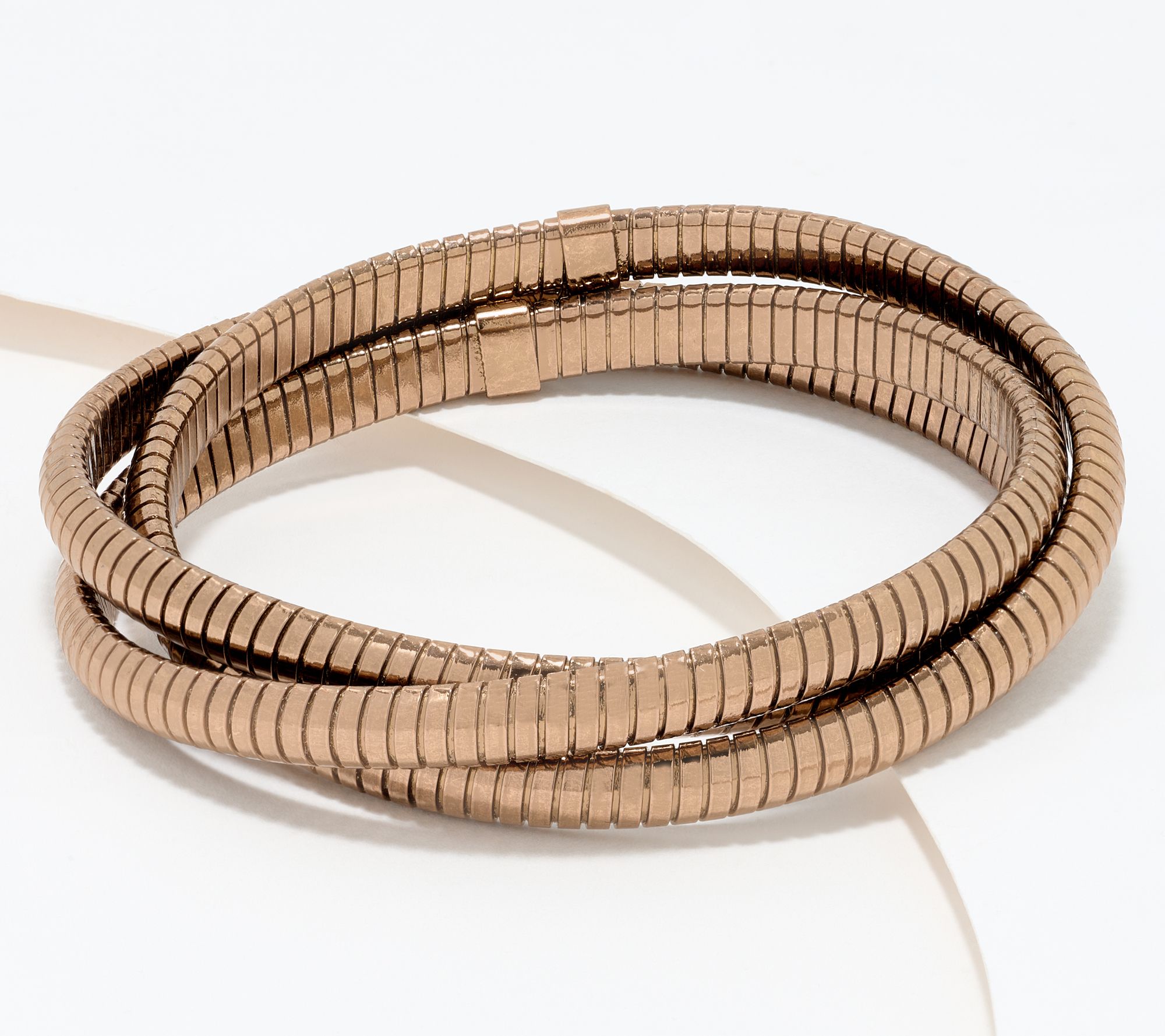 "As Is" David Markstein Bronze Three Strand Tubogas Bracelet