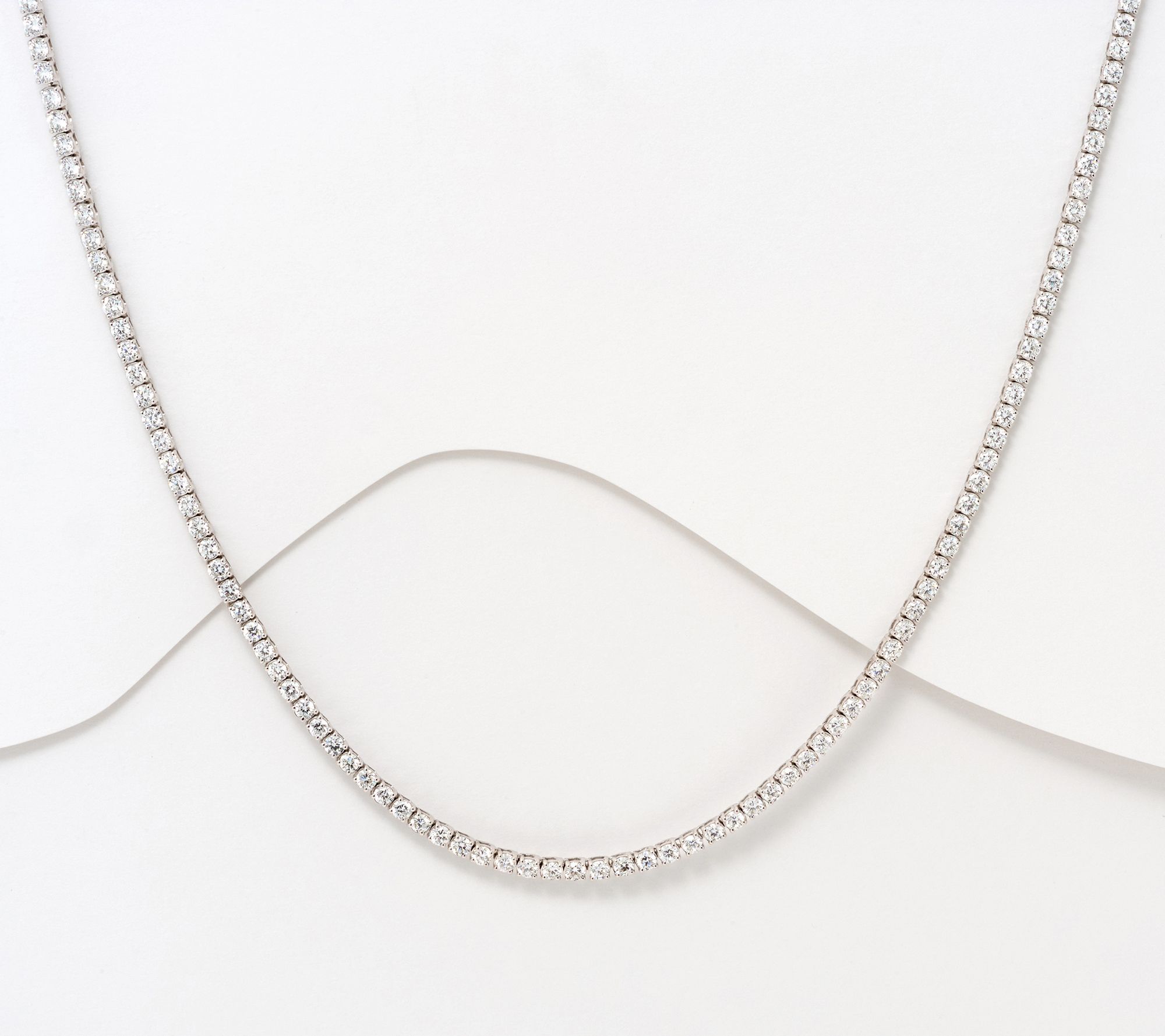 Fire Light Lab Grown Diamond 10.00 cttw Tennis Necklace, 14K