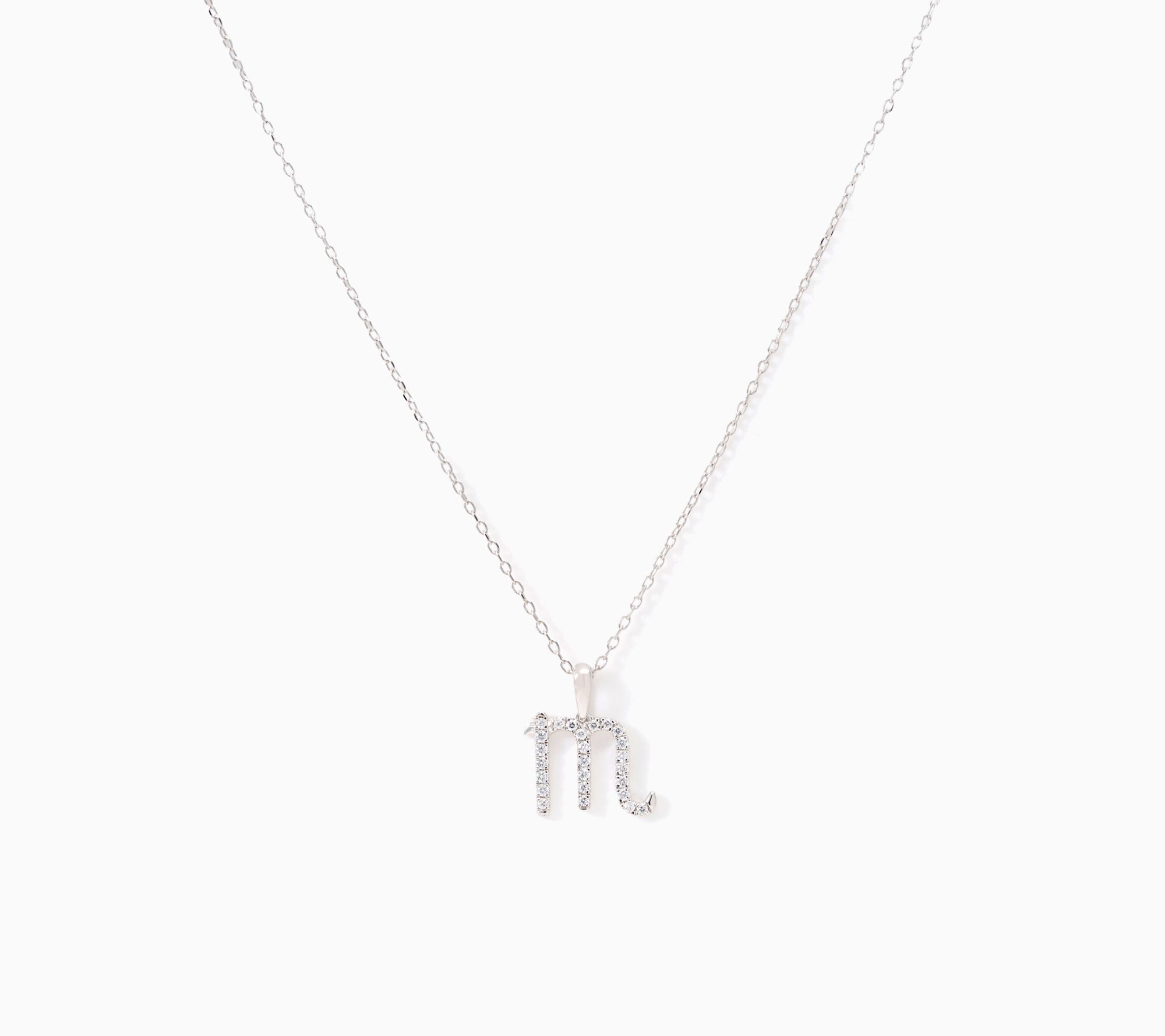 Fire Light Lab Grown Diamond 0.16 cttw Zodiac Pendant, Silver