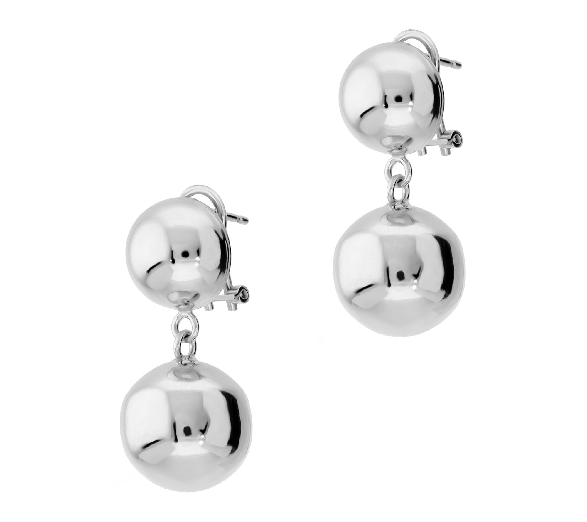 Ultrafine 950 Silver Dangle Bead Earrings