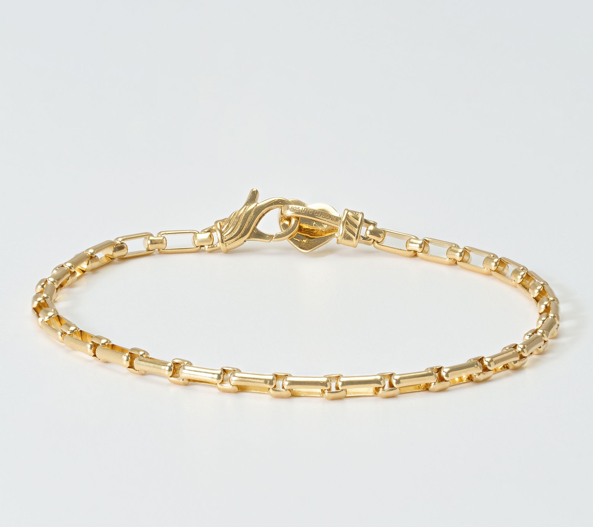 Christian James by Scott Grimes 14K Plated 1x1 Luciano Chain Bracelet