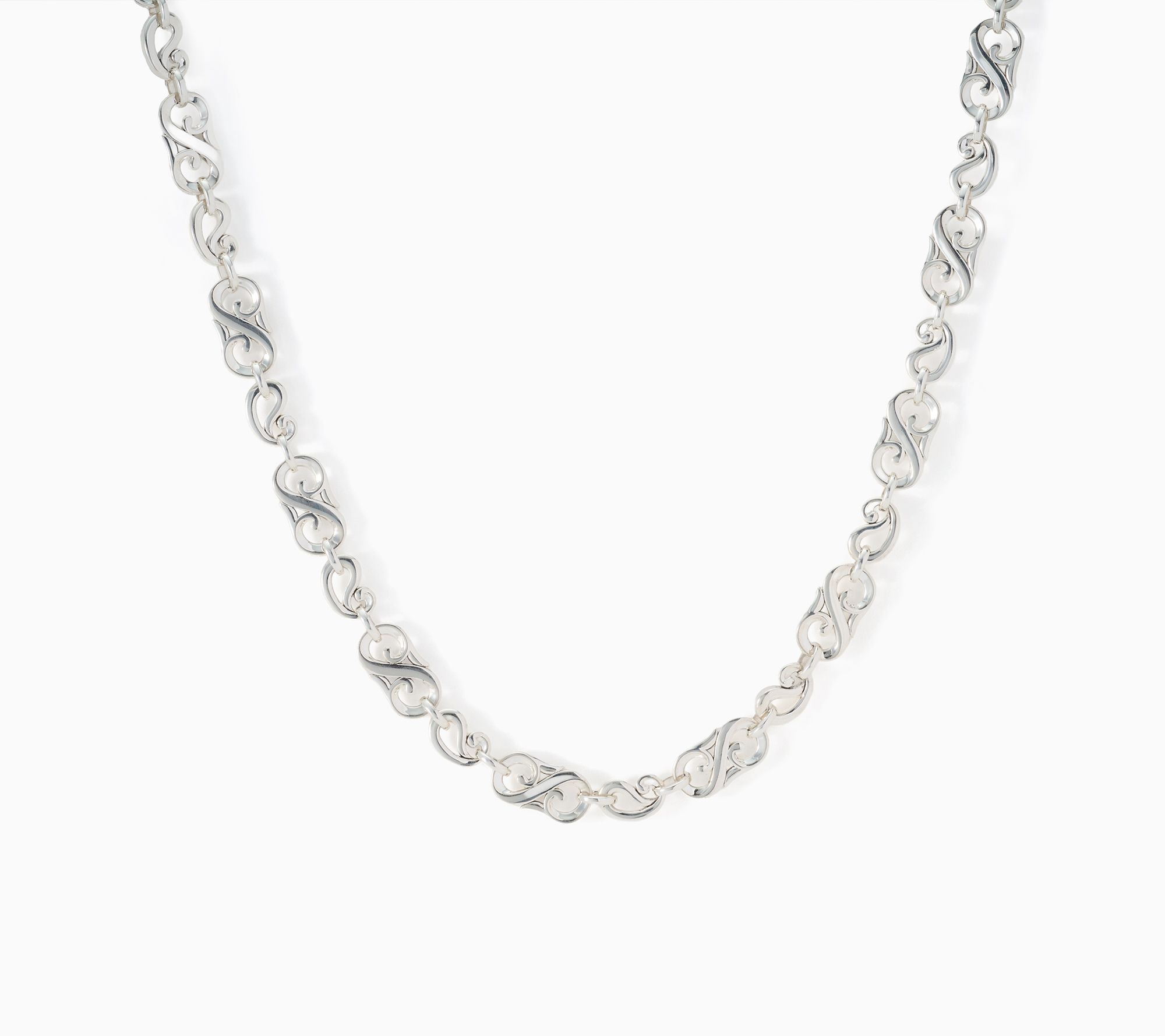 Third Person Sterling Silver Creative Soul Swirl Necklace, 45g