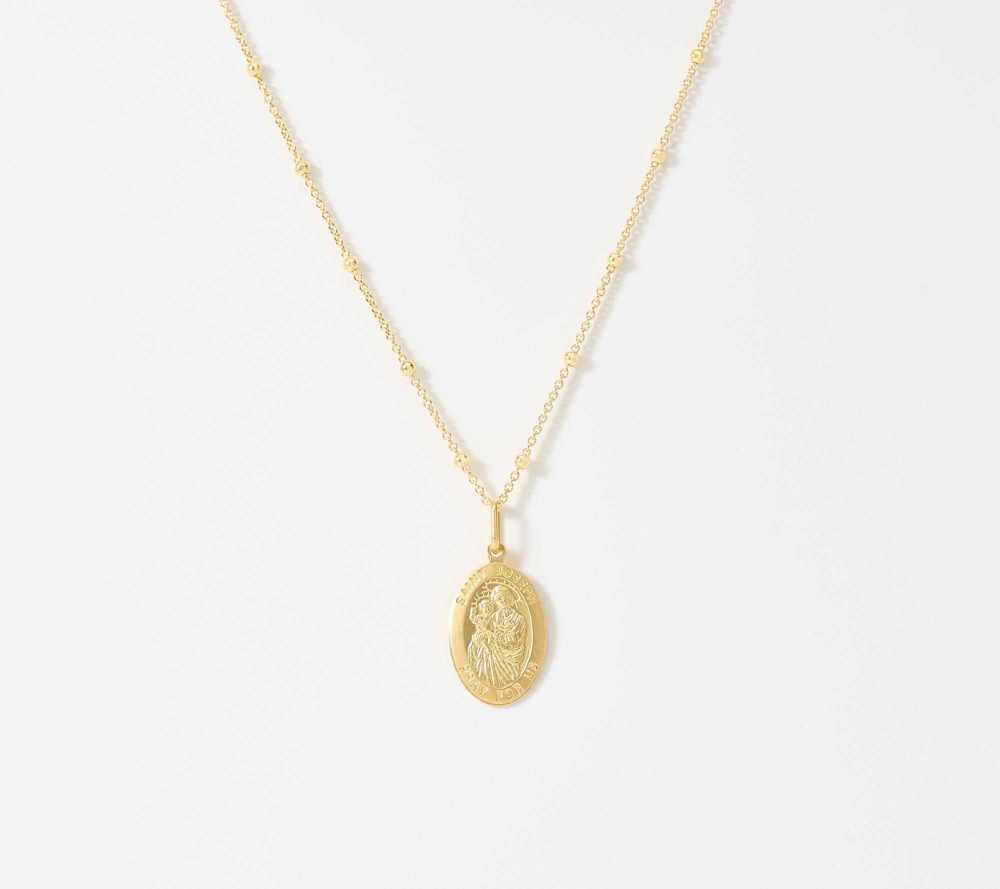  David Markstein Bronze Faith Medallion with Chain in Gift Box