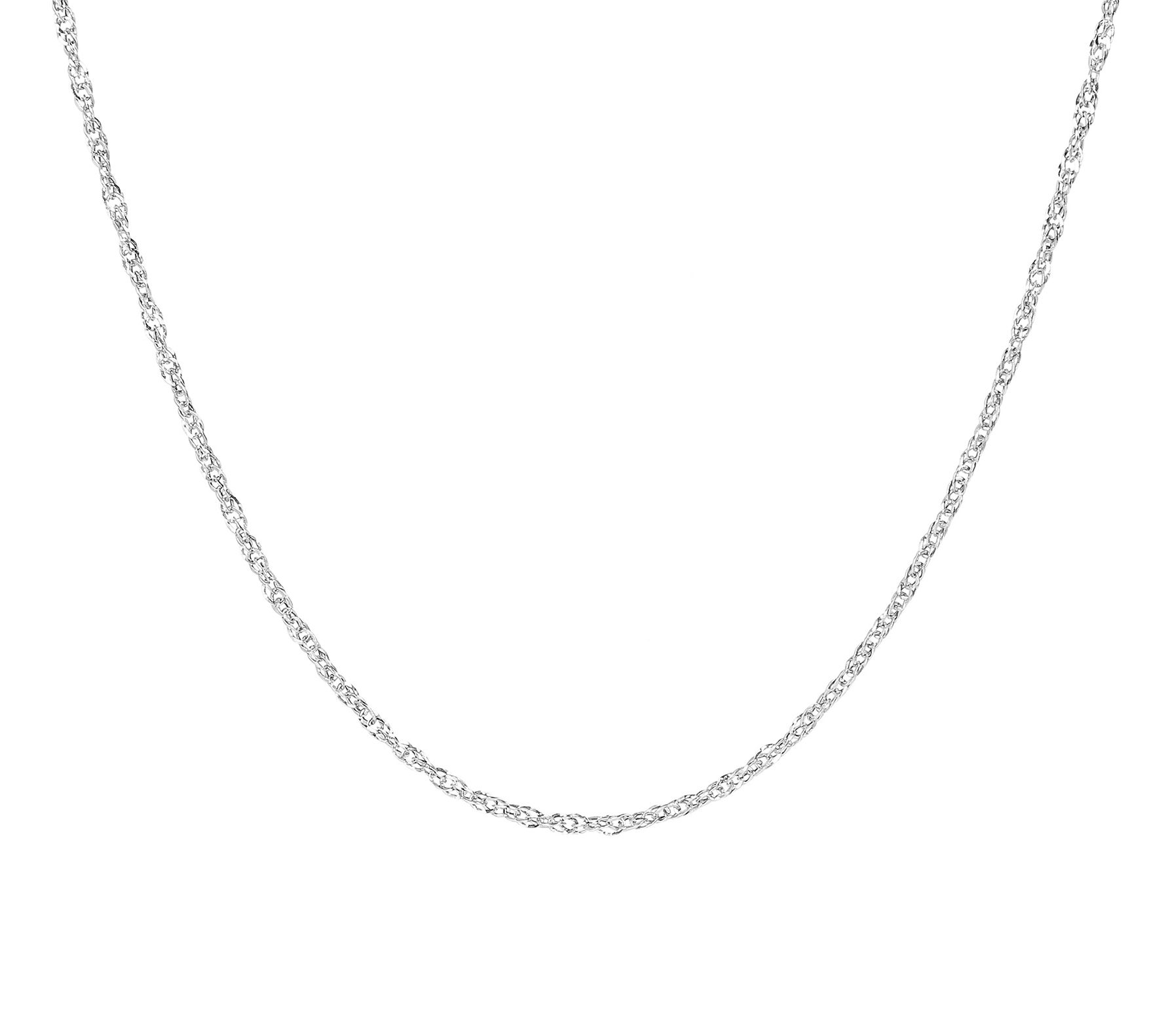 Milor Gold 20" Polished Singapore Chain, 14K