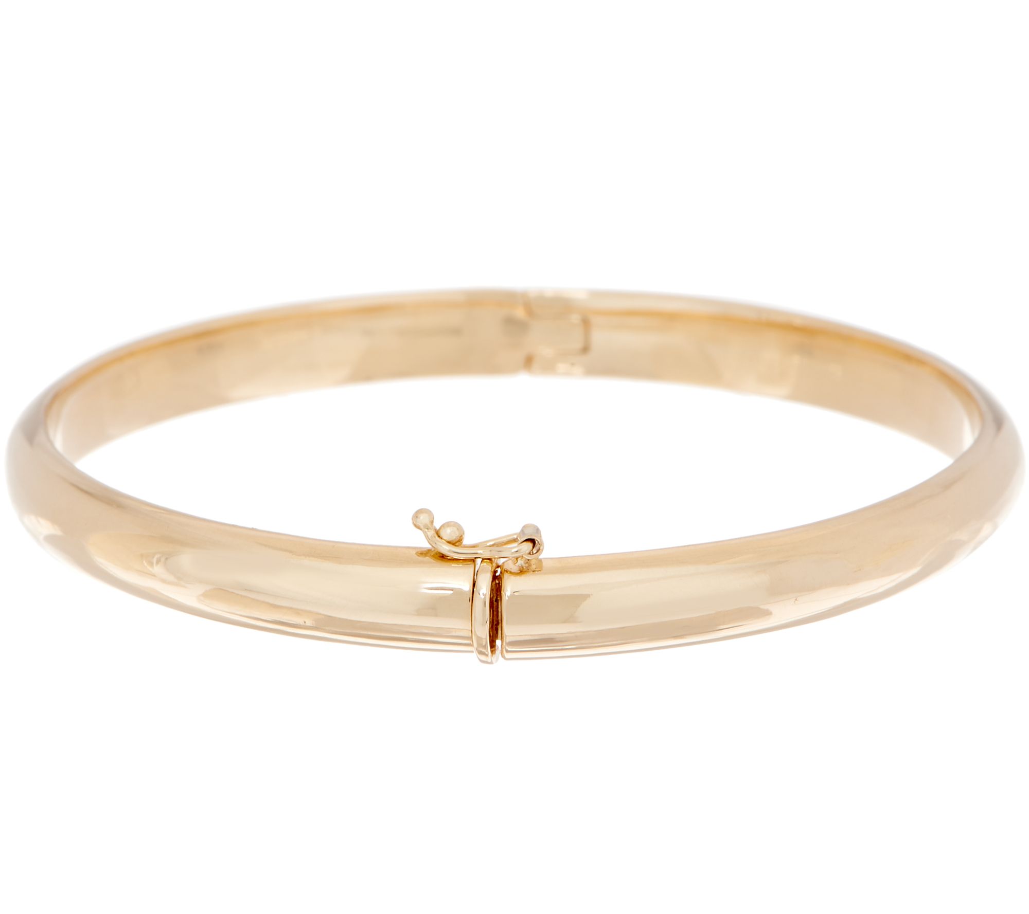 Adorna 14k Gold Average Solid Bangle Bracelet 294g Boxed 2165