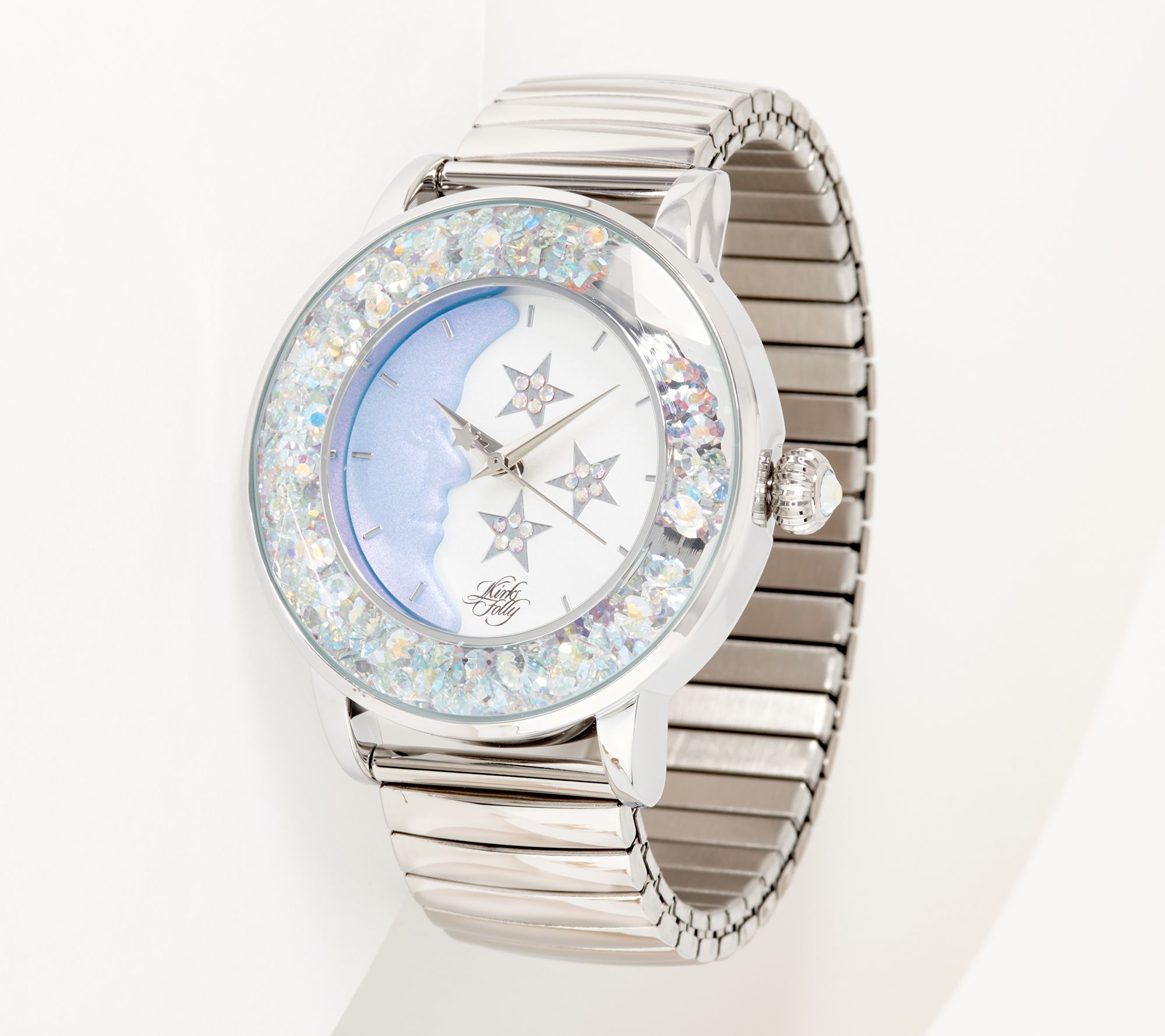 Kirks Folly Moon Shadow Magic Crystal Watch Qvc Com