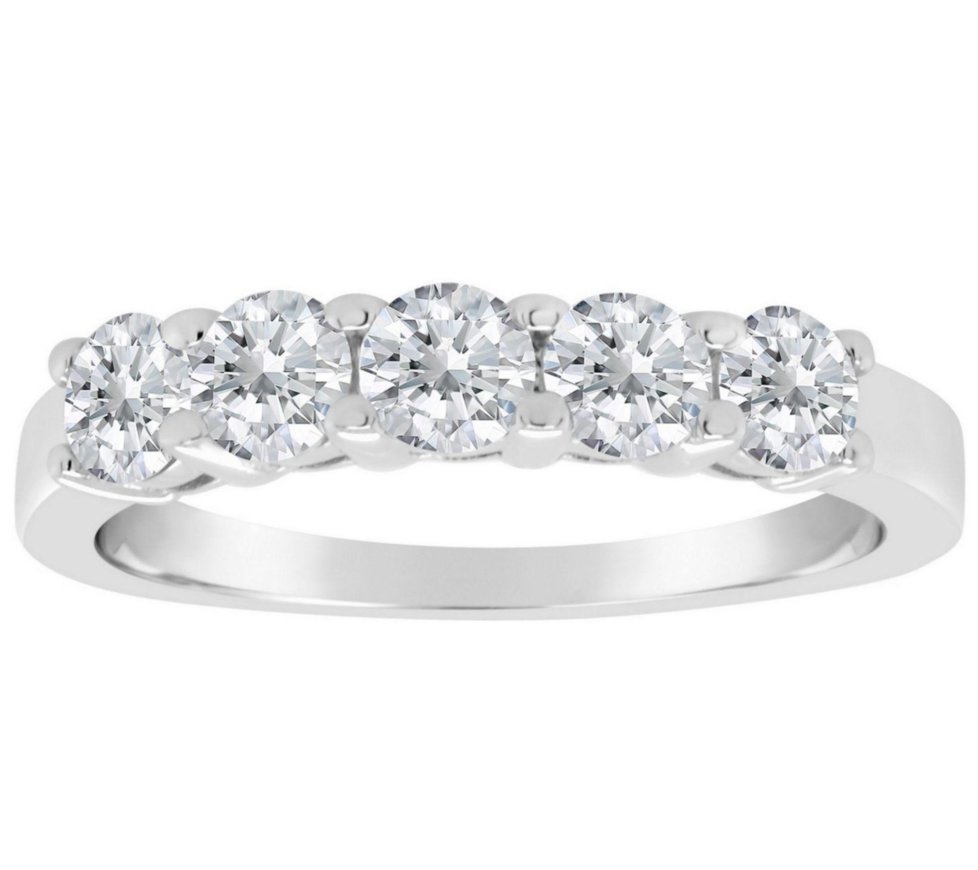 Affinity 1.00 cttw 5-Stone Diamond Band Ring, 14K Gold