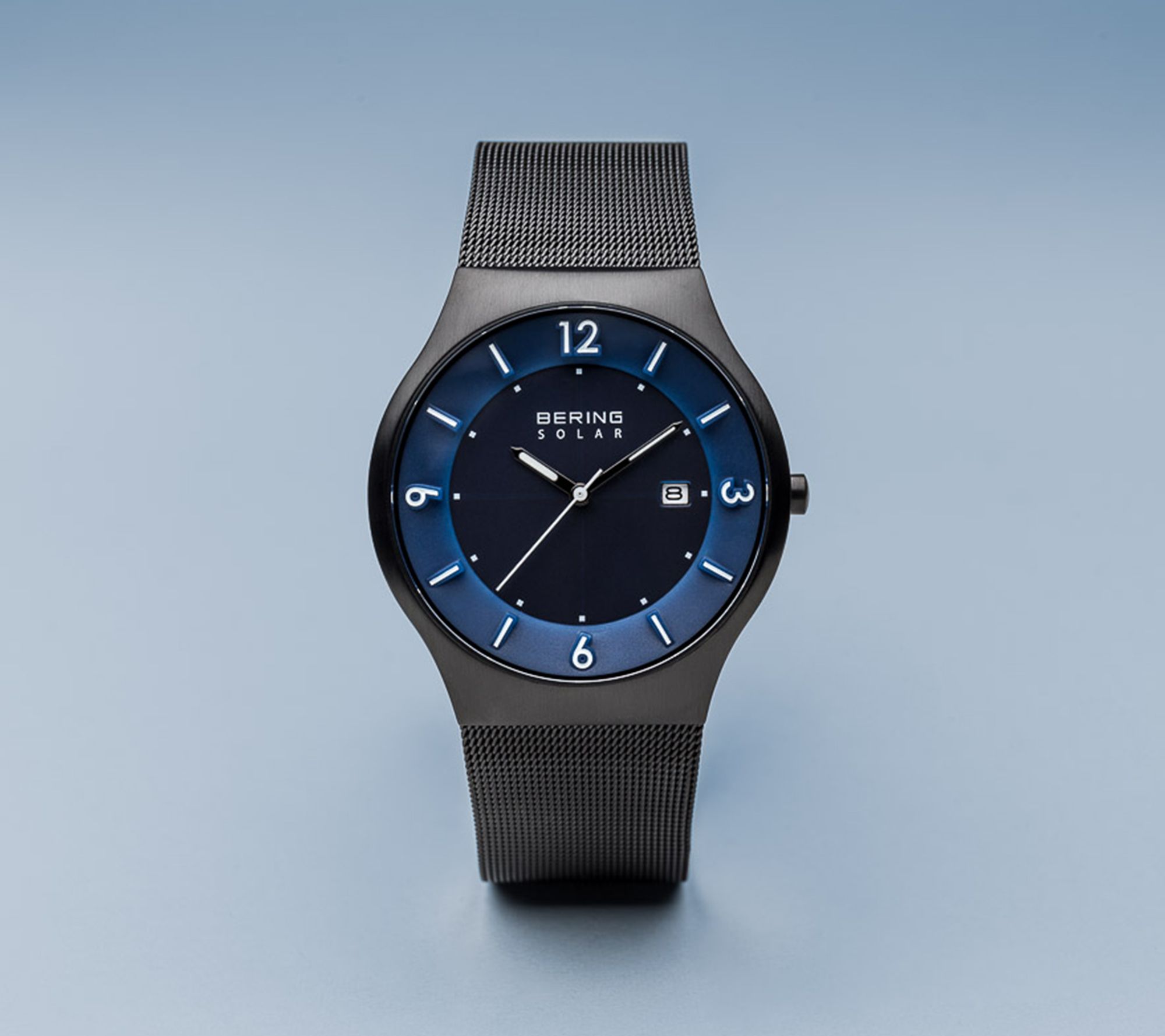 Bering Men's Black IP-Plated Milanese Watch - QVC.com