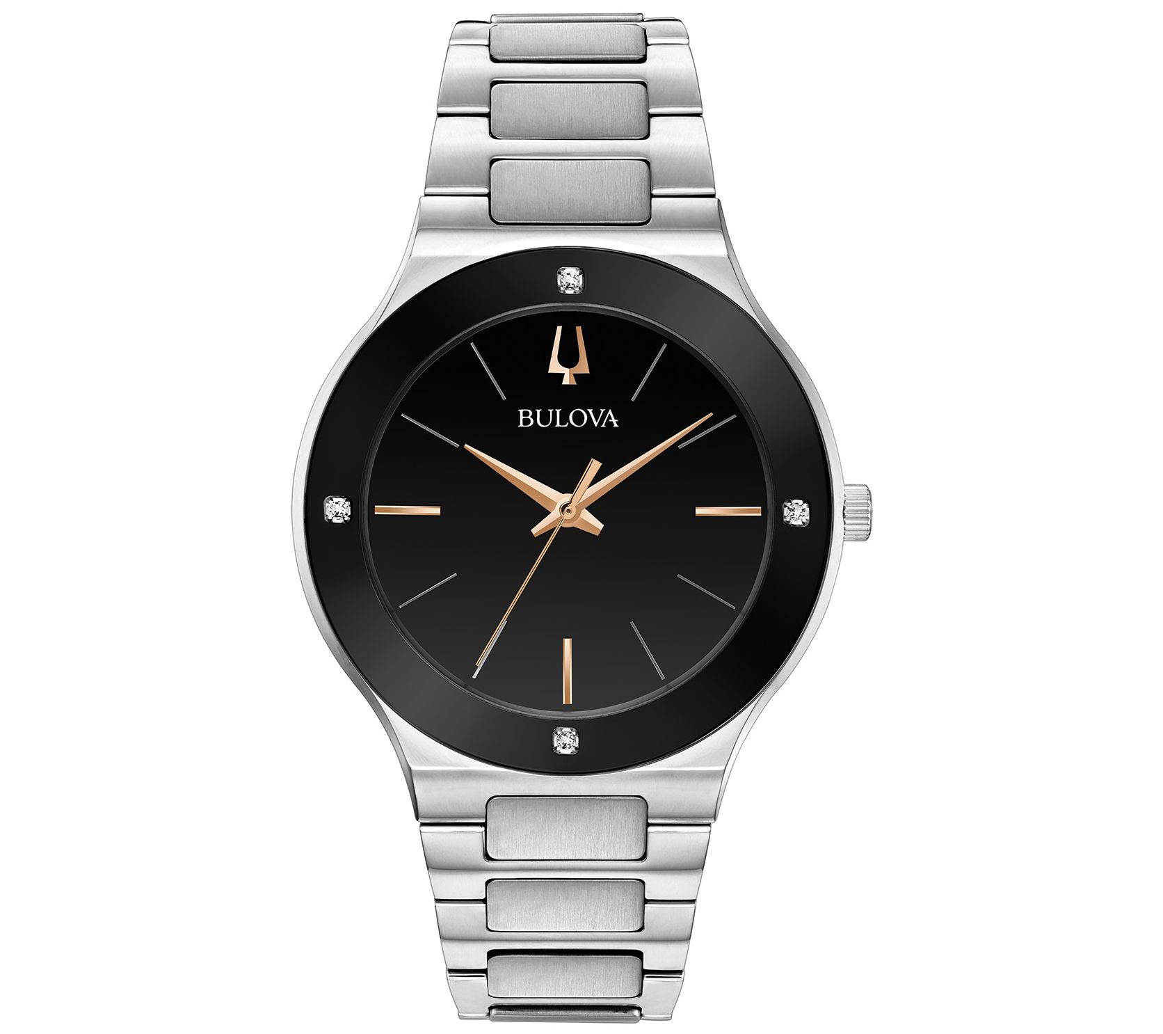 Bulova Men's Stainless Diamond Accent Watch