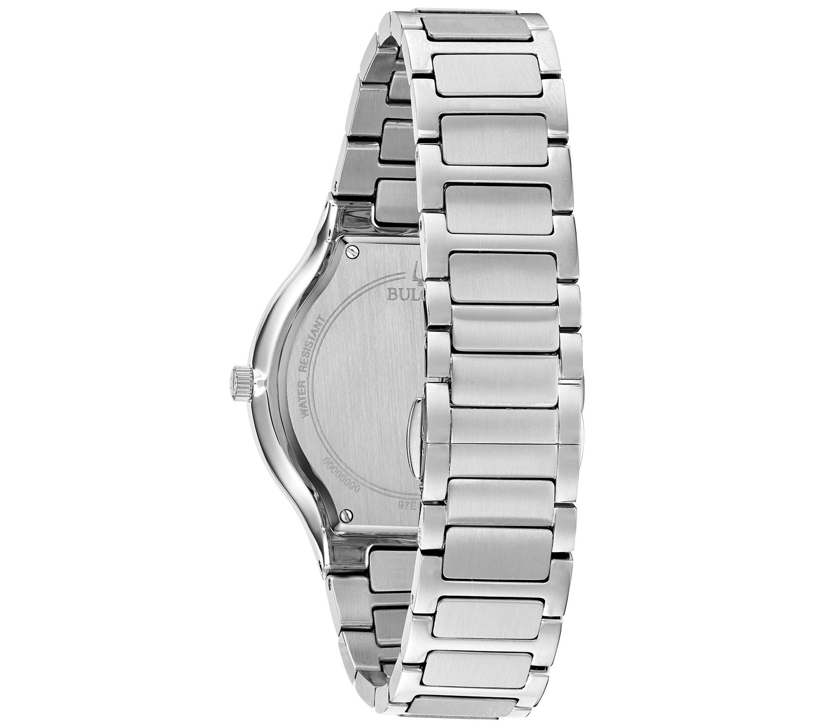 Bulova Men's Stainless Diamond Accent Watch - QVC.com
