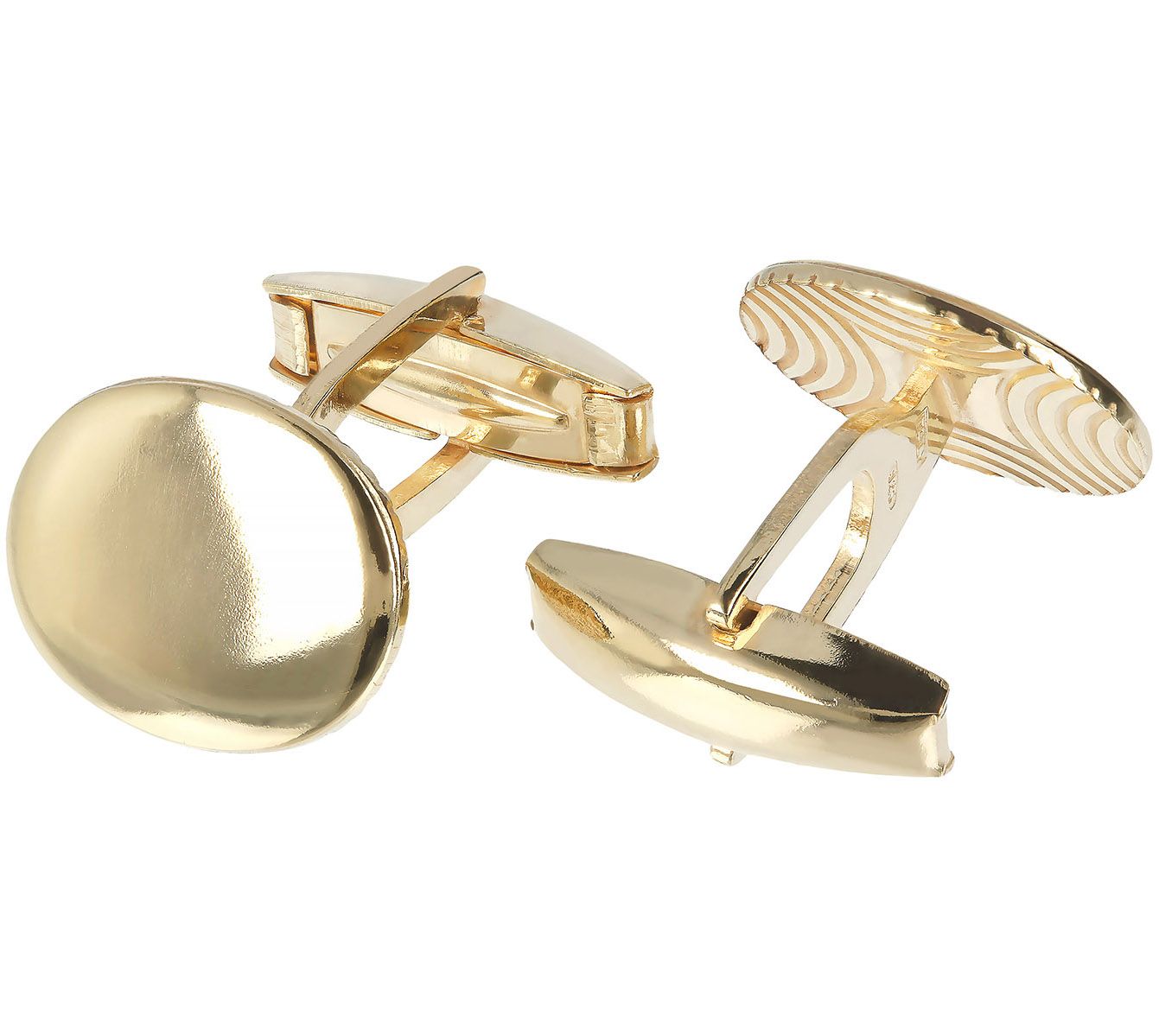 Mistero For Him Polished Oval Cuff Links, Sterling Silver