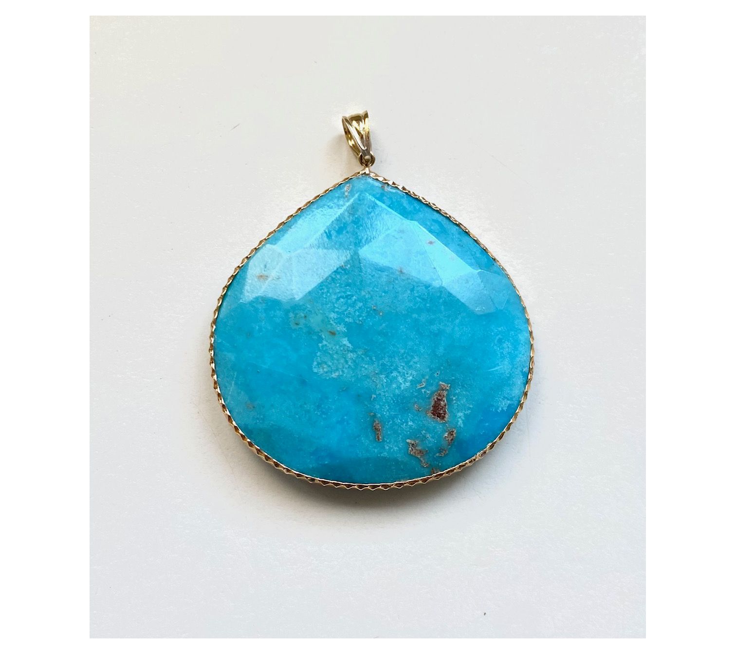 Alkeme 14K Gold Turquoise Power Pendant