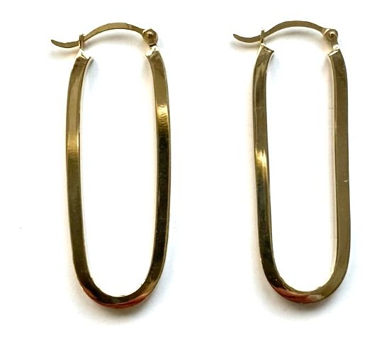 Alkeme 14K Gold U Shaped Hoops