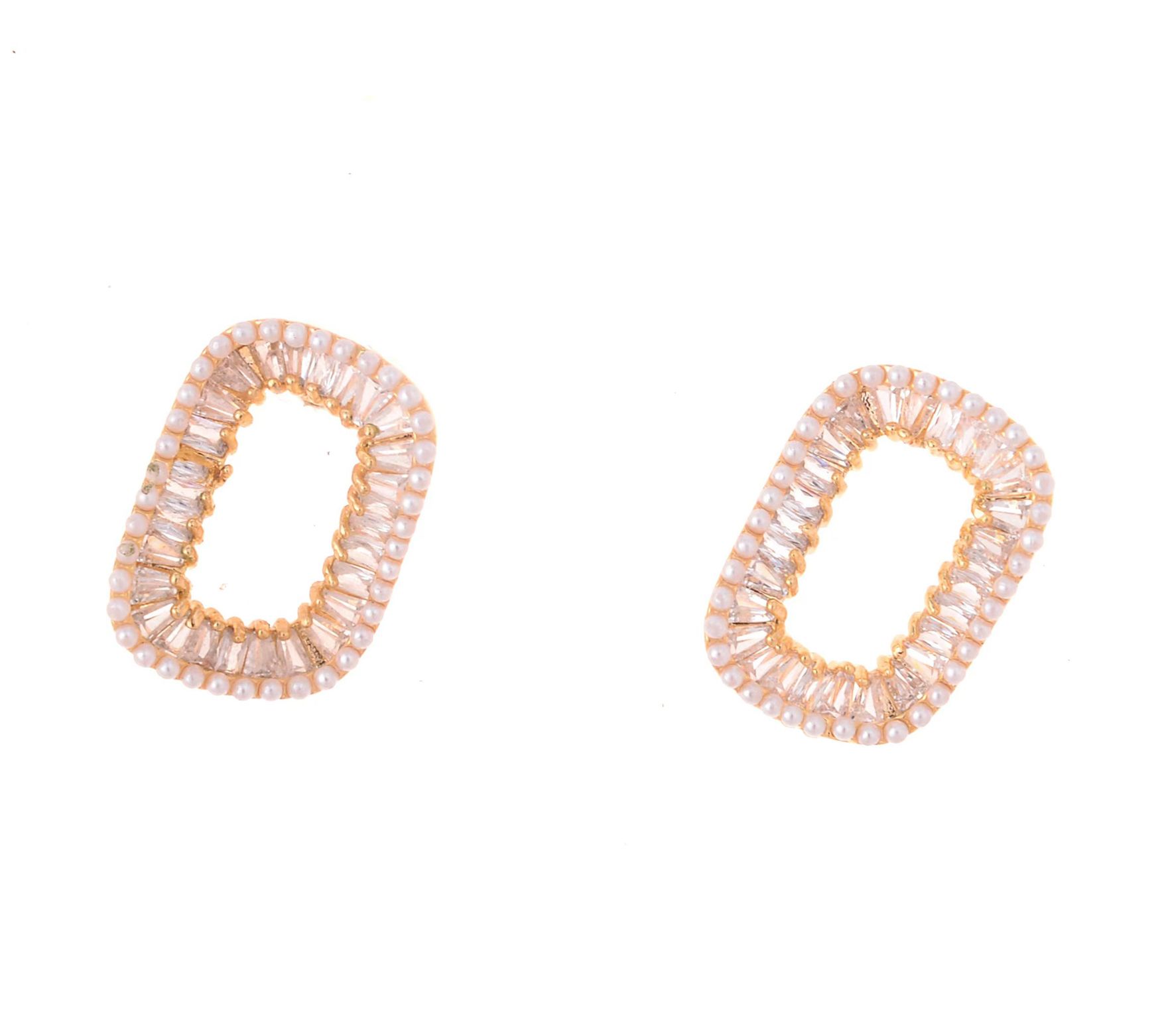 Diamonique x Zaxie Simlulated Gemstone Statement Earrings