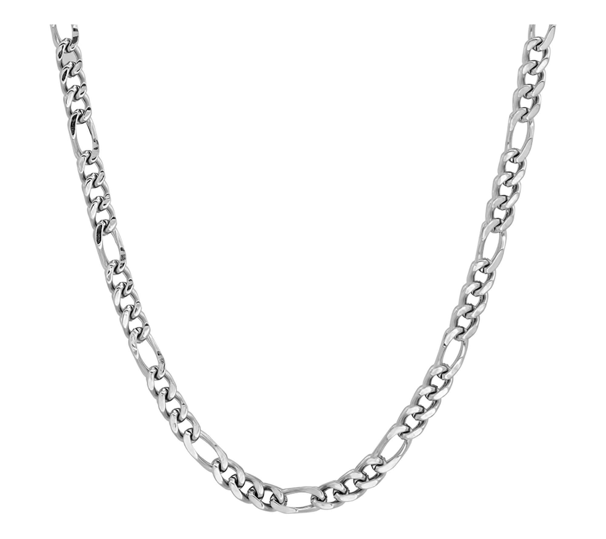 Steel By Design Men's Thin Figaro Chain Necklace