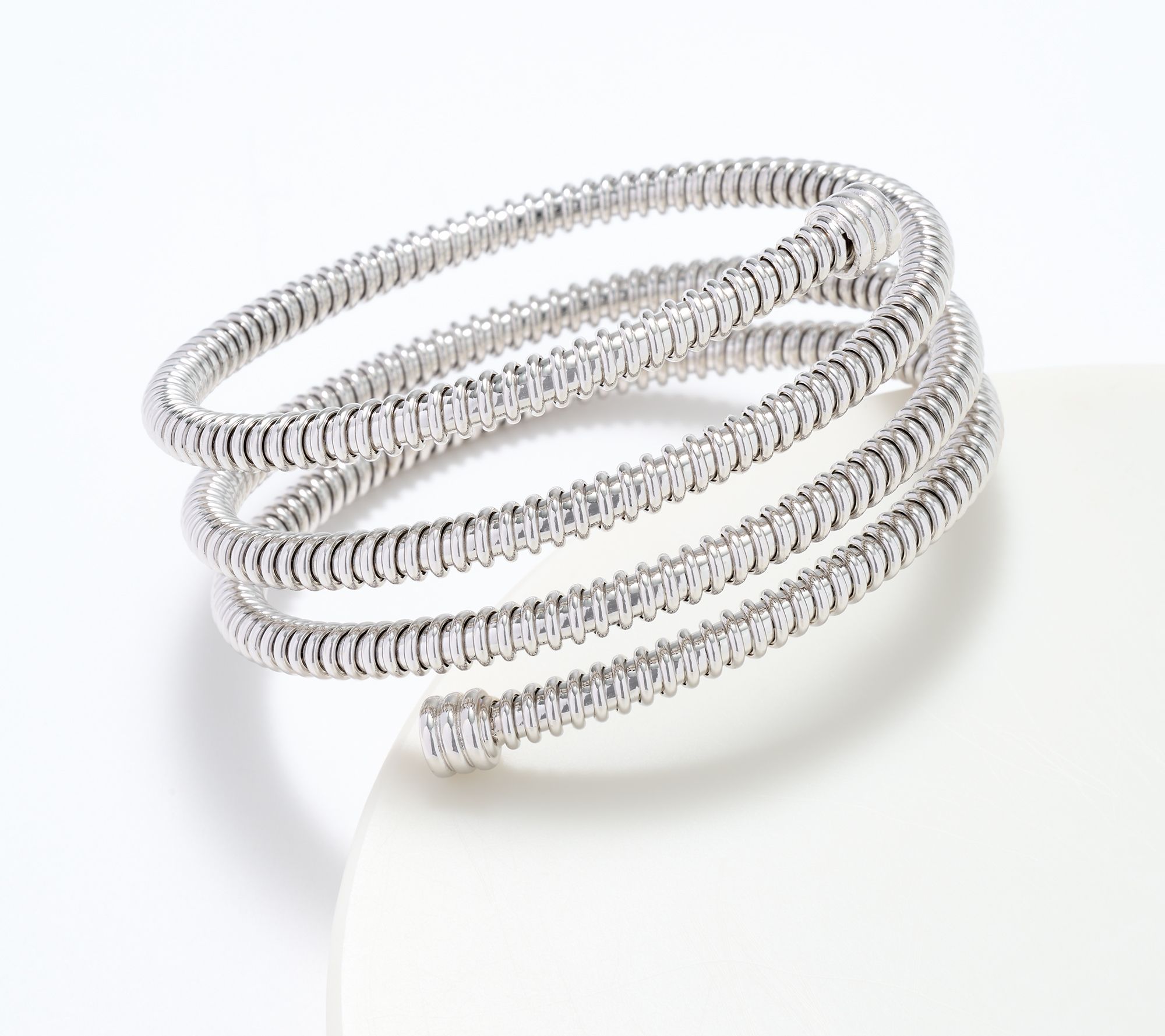 "As Is" David Markstein Bronze Tubogas Swirl Wrap Bangle