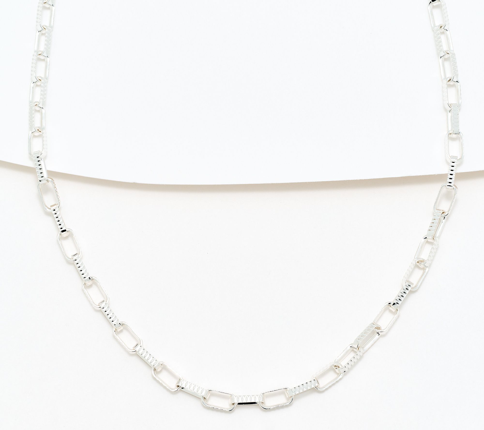 David Markstein Sterling Silver Premiere Luxe Paperclip 18" Necklace