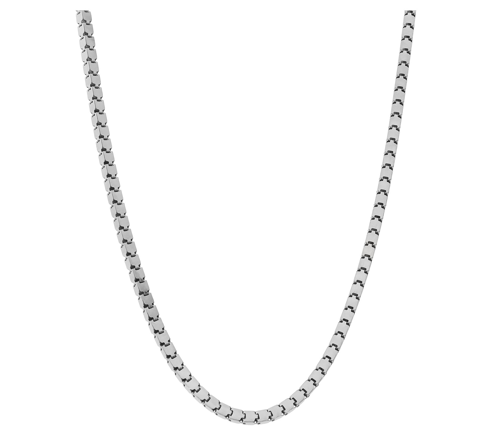 David Markstein Sterling Silver Super Cube 20"Necklace