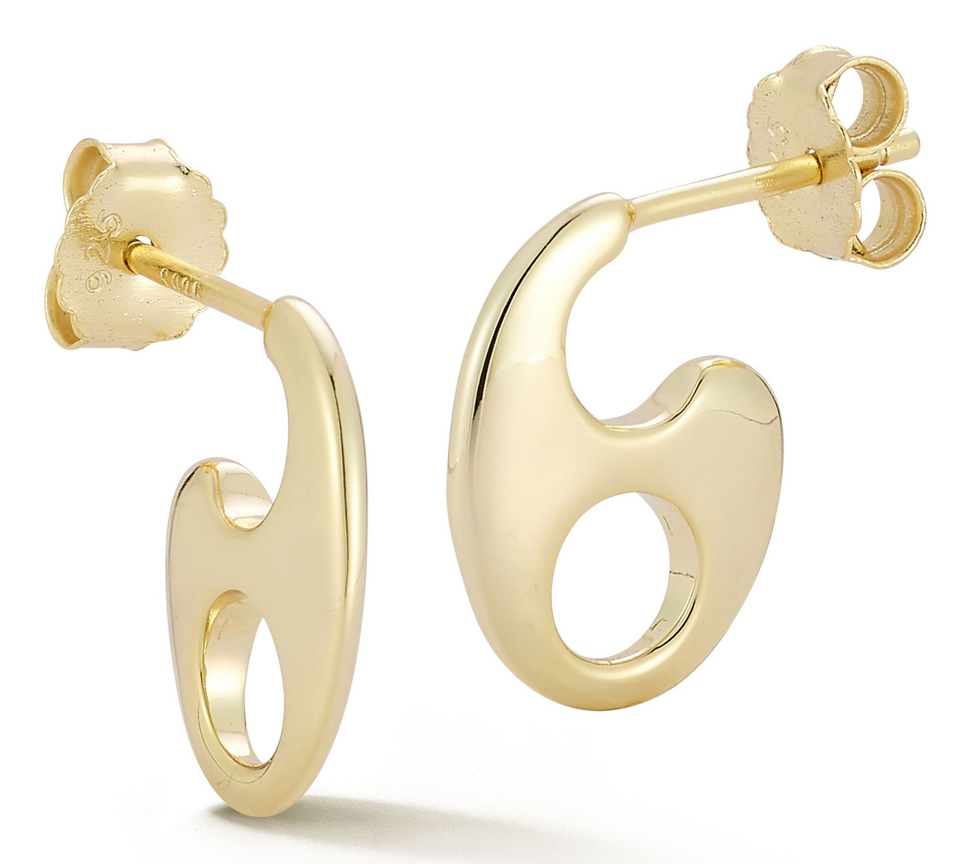 Rachel Zoe Thin Mariner Link Hoop Earrings, Sterling