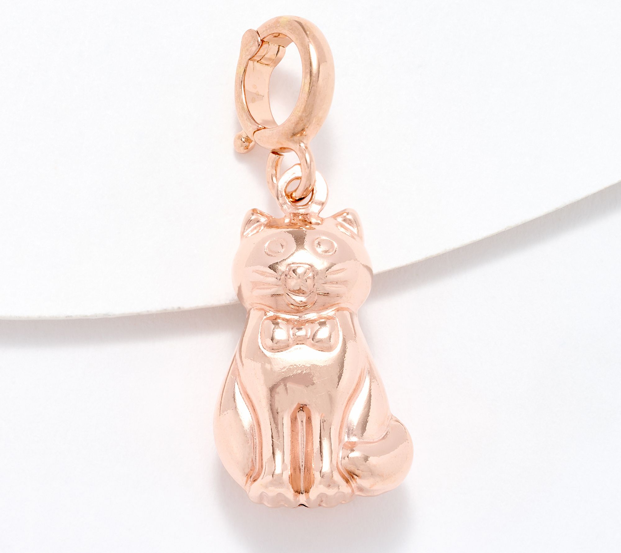 "As Is" UltraFine 950 Silver Motif Enhancer 18k Rose Plated