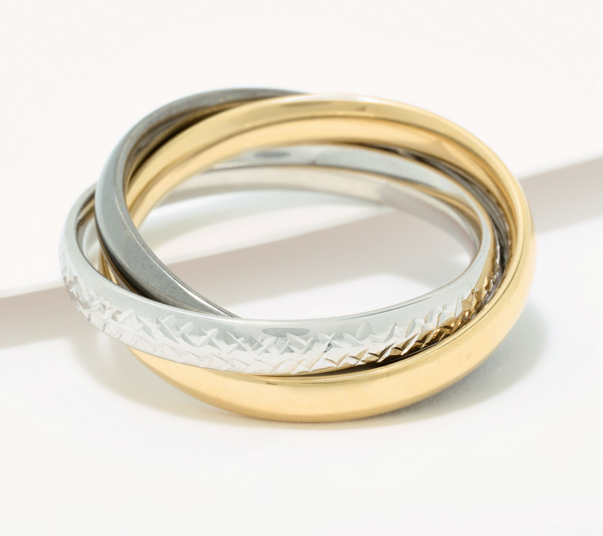 "As Is" David Markstein 14K Gold Couture Rolling Ring