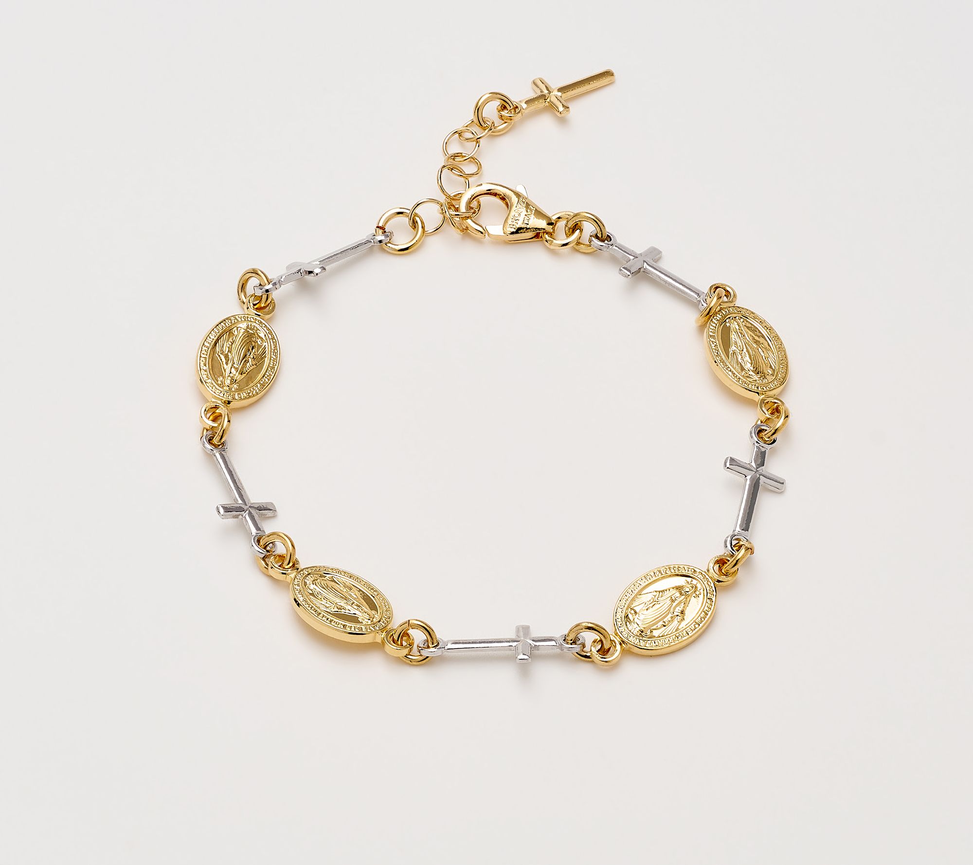"As Is " David Markstein Bronze Ponte Religious Motif Bracelet