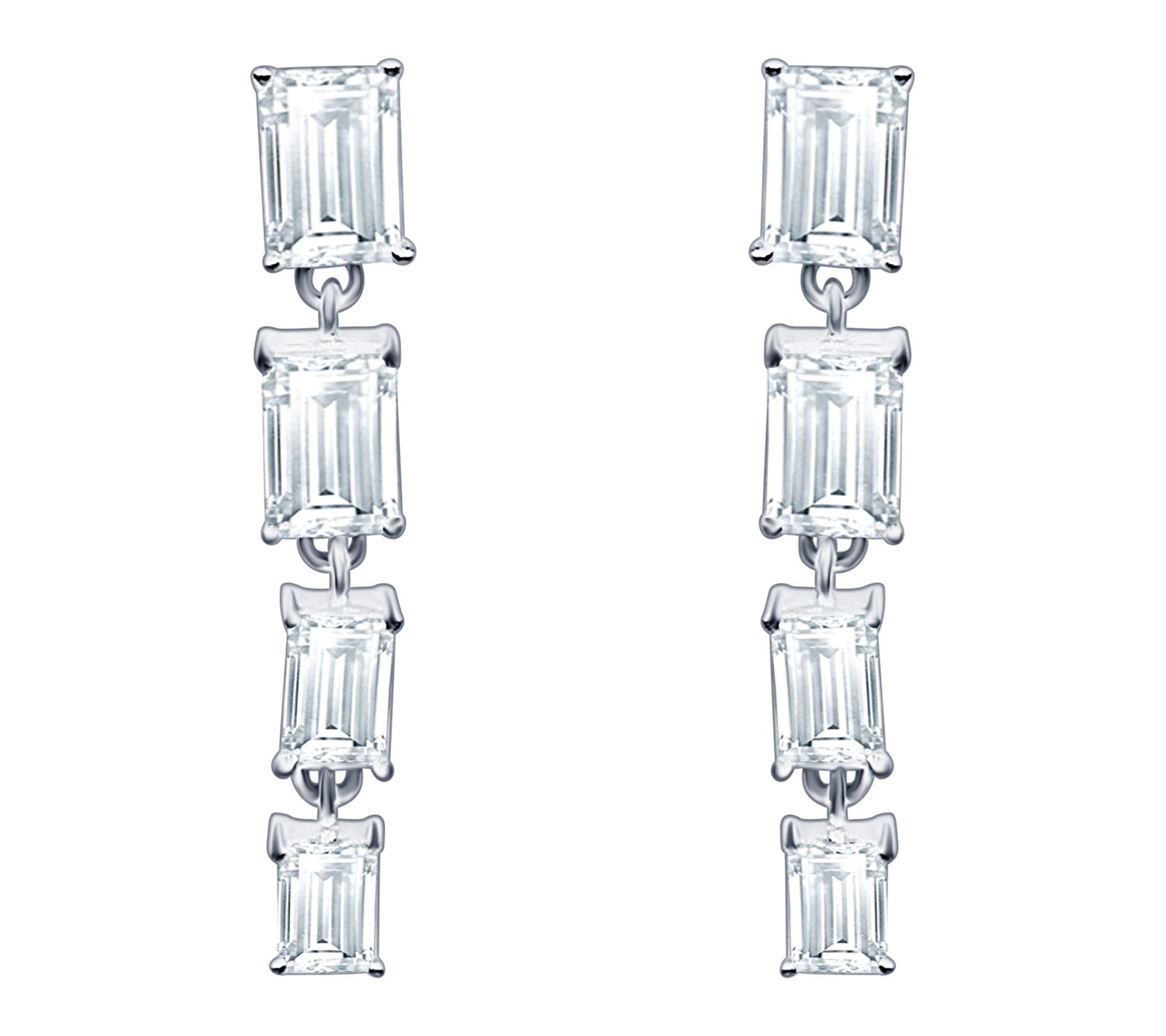 Fire Light 14K White Gold 2.00 cttw Diamond Earrings