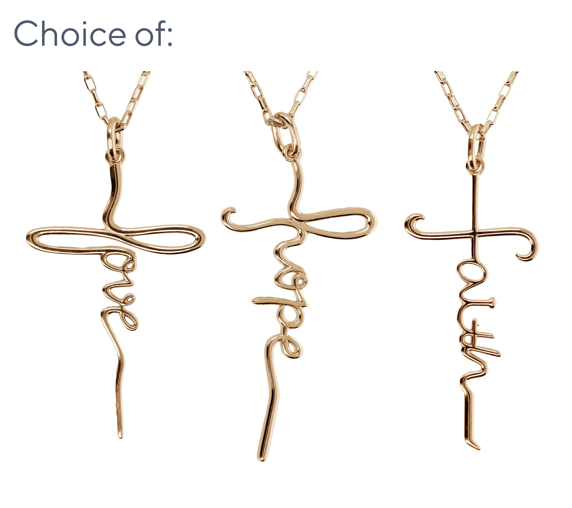 David Markstein Sterling Silver Inspirational Necklace