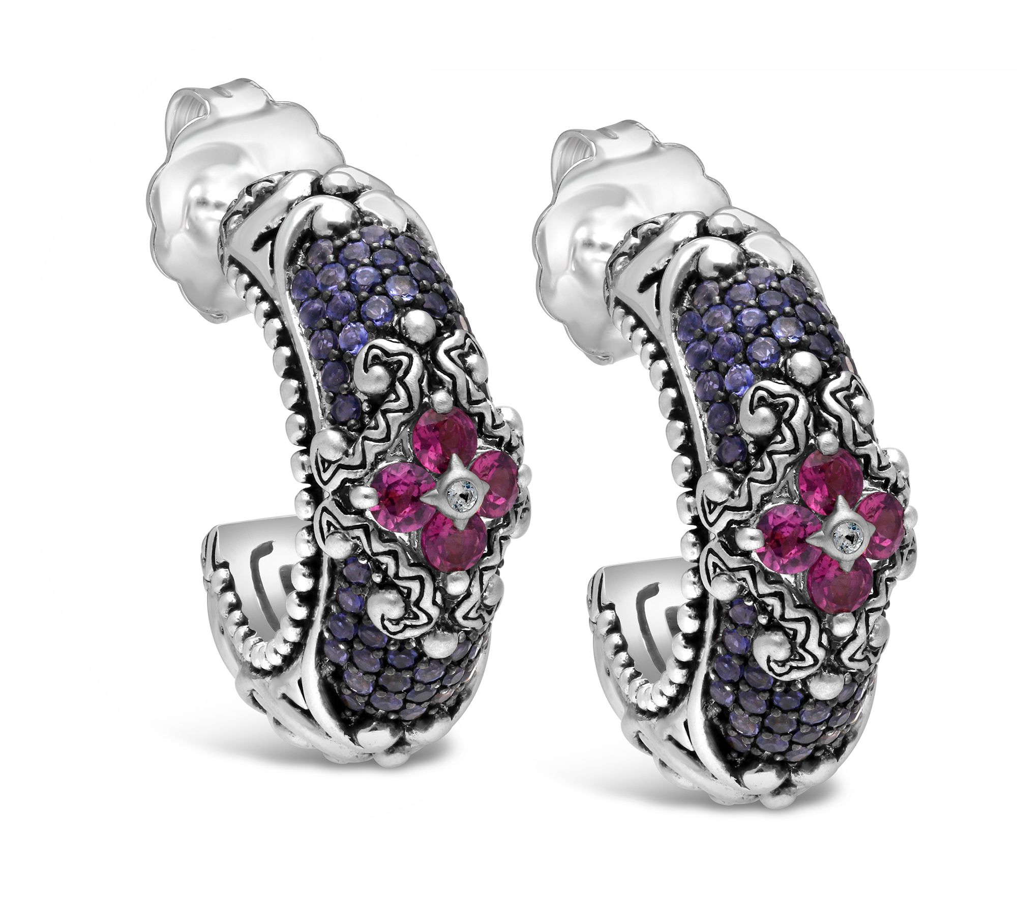 Barbara Bixby Sterling Silver/18K Gold GemstoneEarrings