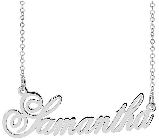 Sterling Personalized Name Necklace