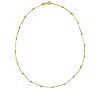 Veronese 18K Gold Clad 16" Diamond Cut Bead Necklace, 3.7g
