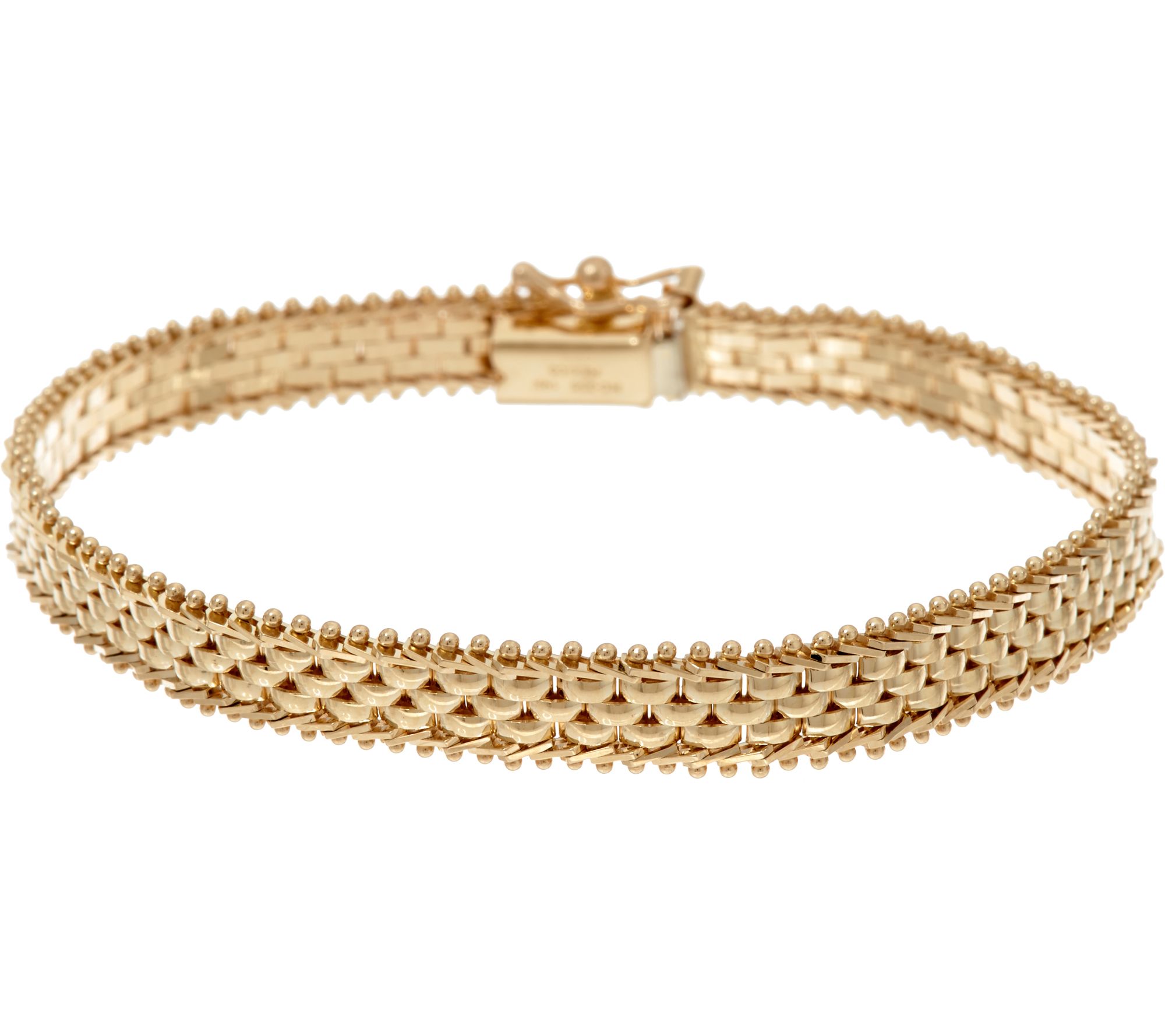 14k Yellow Gold Large Cat / Panther Link Bracelet (Italy) - A&V Pawn