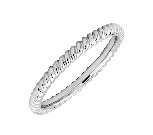 Simply Stacks Sterling Silver 2.25mm Twisted-Style Ring