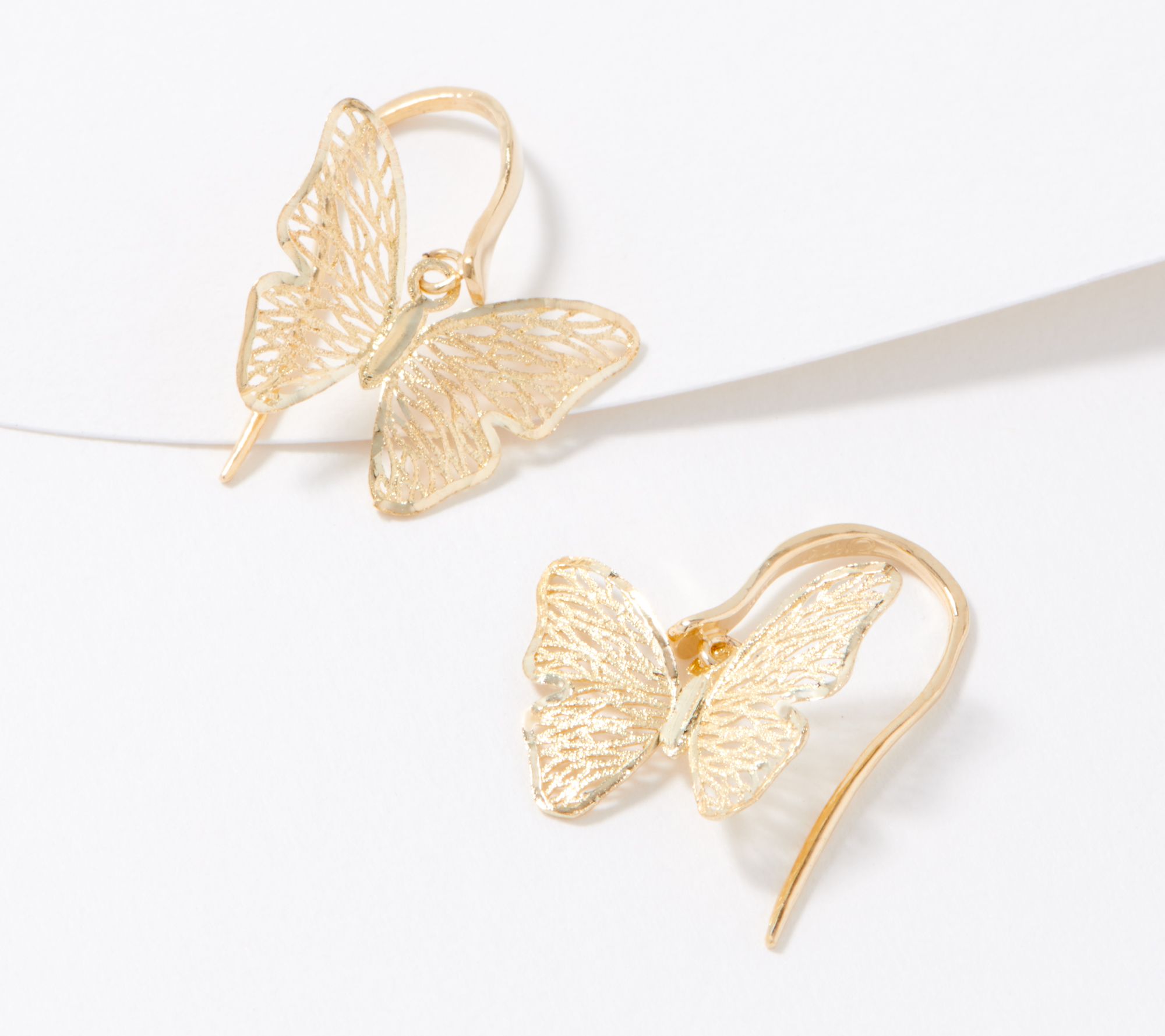 multiple designs available- Rose Gold Butterfly Dangles