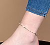 Italian Gold 11" Polished Chain Anklet, 14K 3.4g, 2 of 2