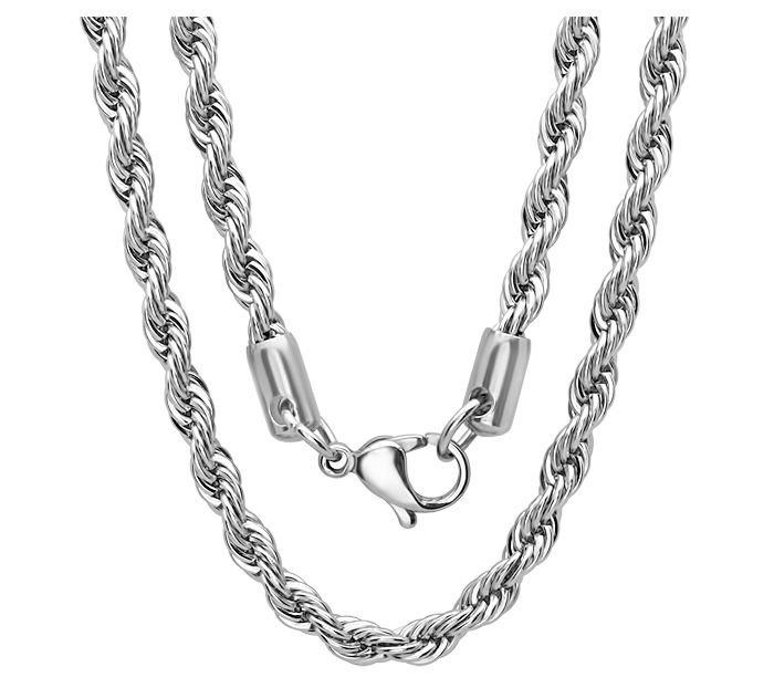 Steel by Design Men's Rope Chain Necklace
