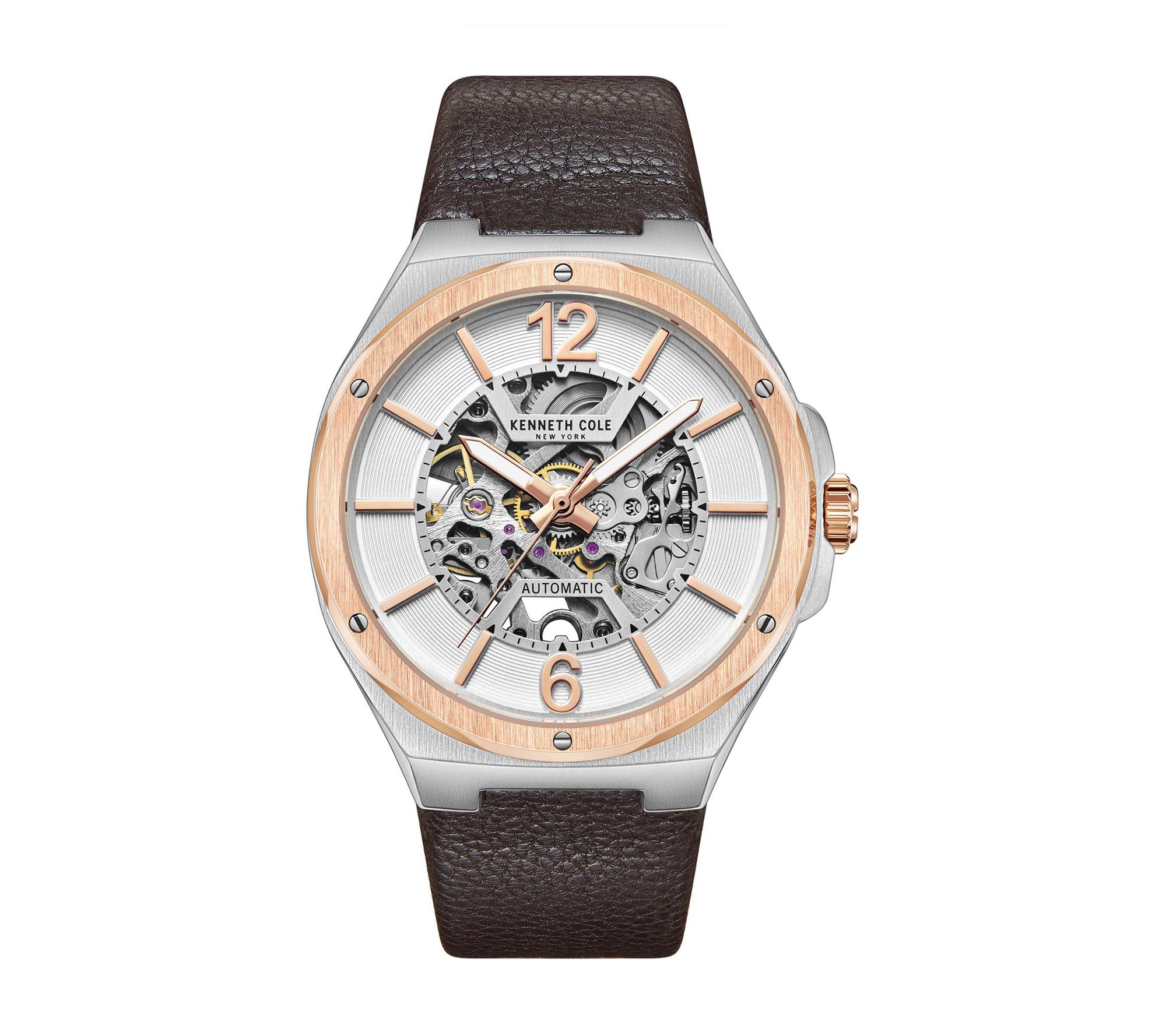 Kenneth cole clearance skeleton watch mens