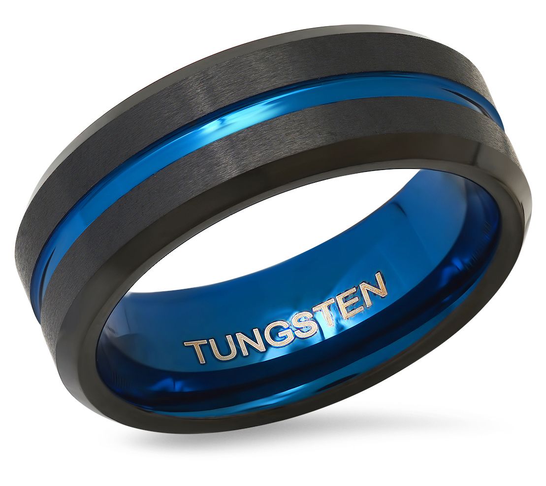 Steel by Design Men's Two-Tone Band Ring