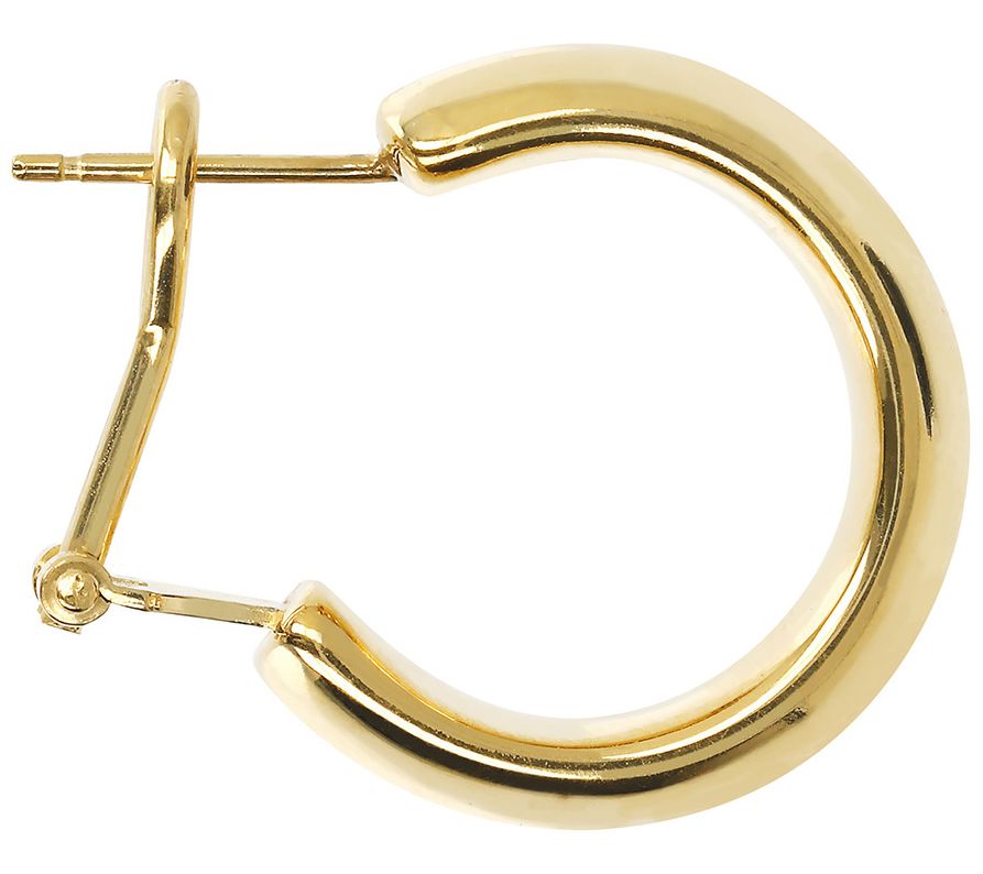 Louis Dell'Olio Sterling Wedding Band Hoop Earrings - QVC.com