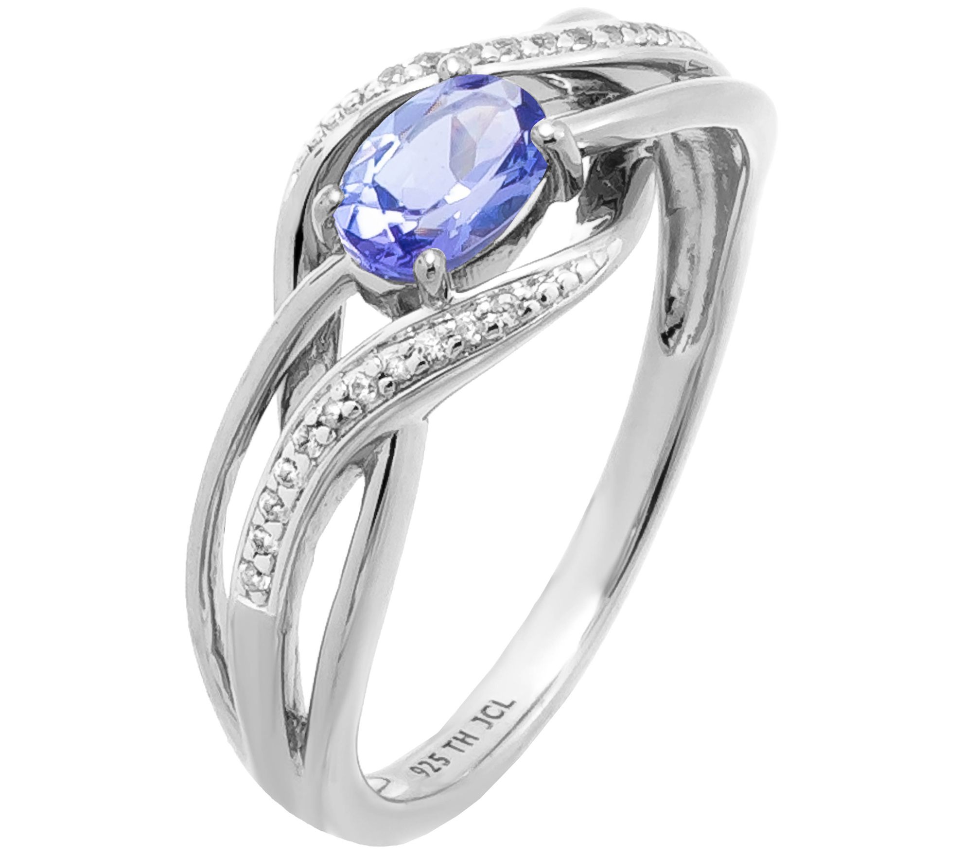 Affinity Gems Multi-Gemstone Criss-Cross Ring, Sterling Silver