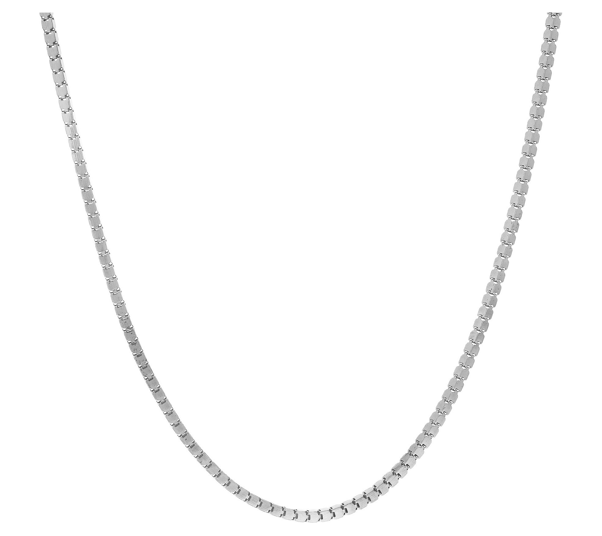 Veronese 18K Clad Super Cube Link Chain 18" Necklace