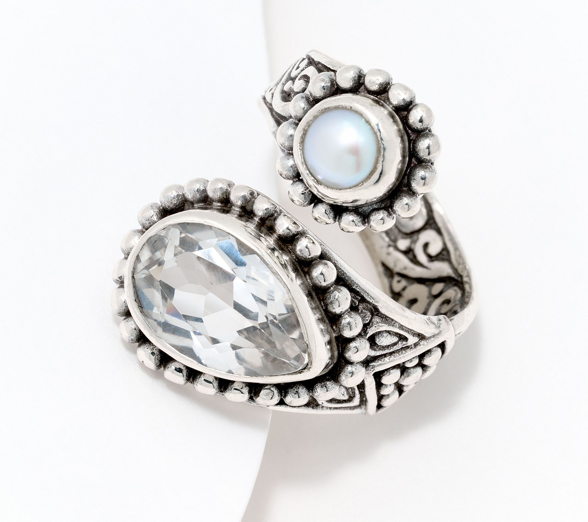 "As Is" Artisan Crafted by Robert Manse Cultured Pearl Ring, Sterling