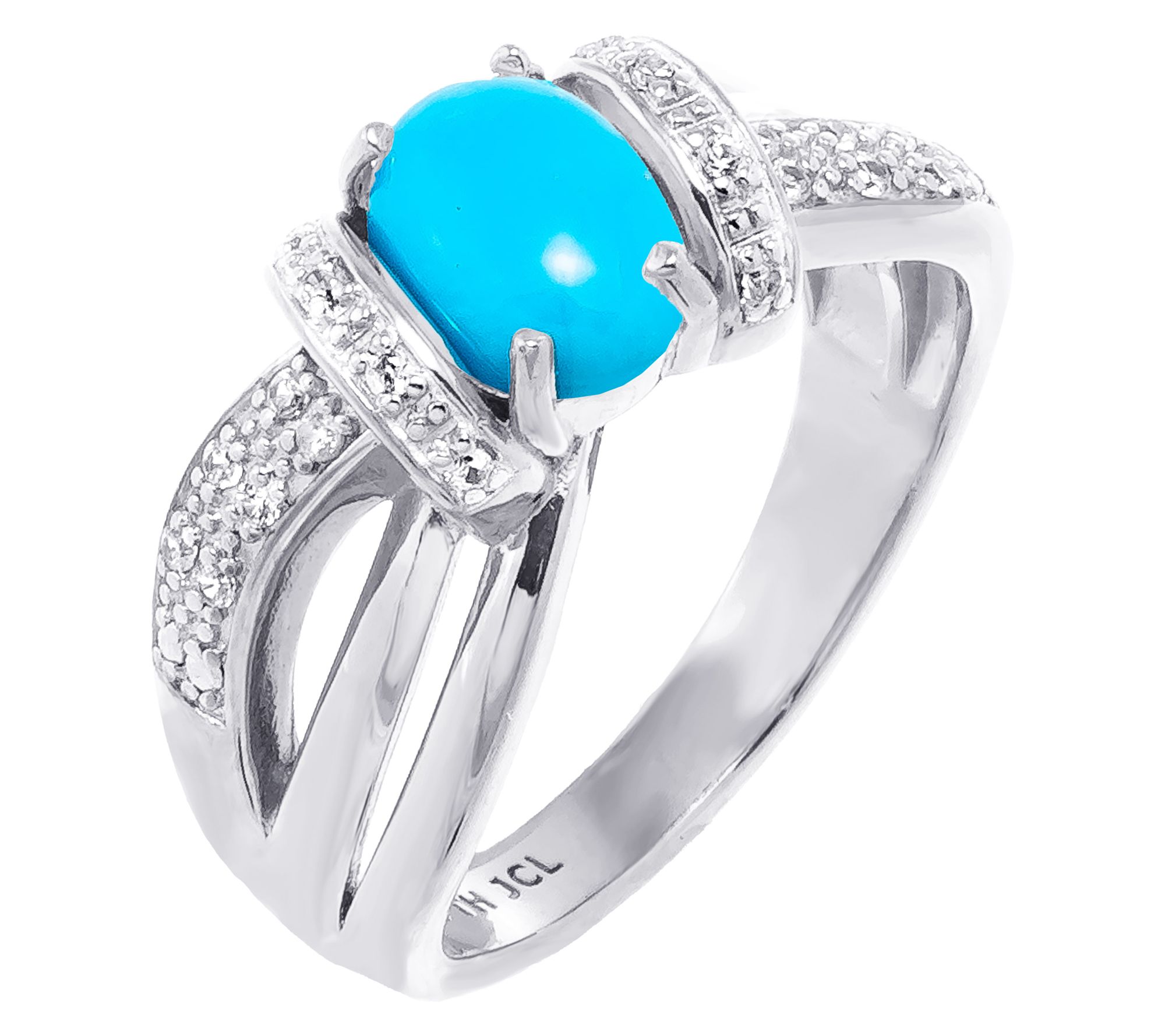 Affinity Gems Opaque Gemstone & Zircon Ring, Sterling Silver
