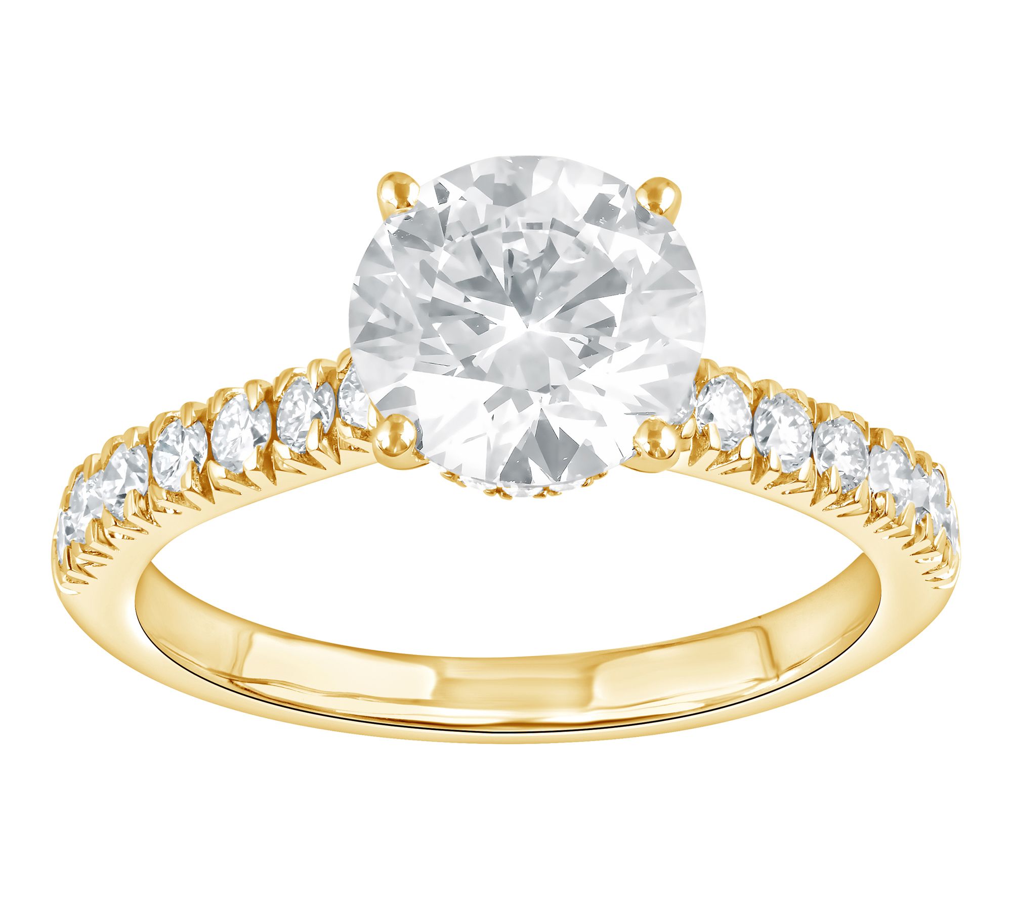 Fire Light 1.95 cttw Lab Grown Diamond Ring, 14K Gold
